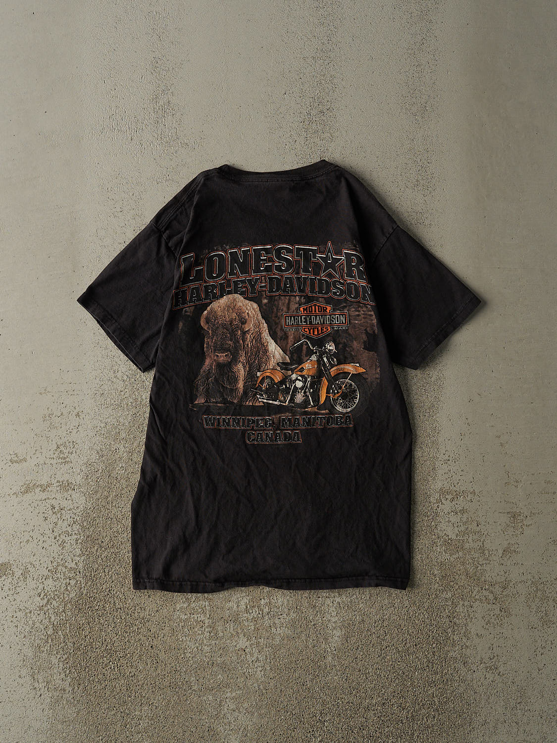 Vintage 12' Black Harley Davidson Winnipeg Tee (XS/S)