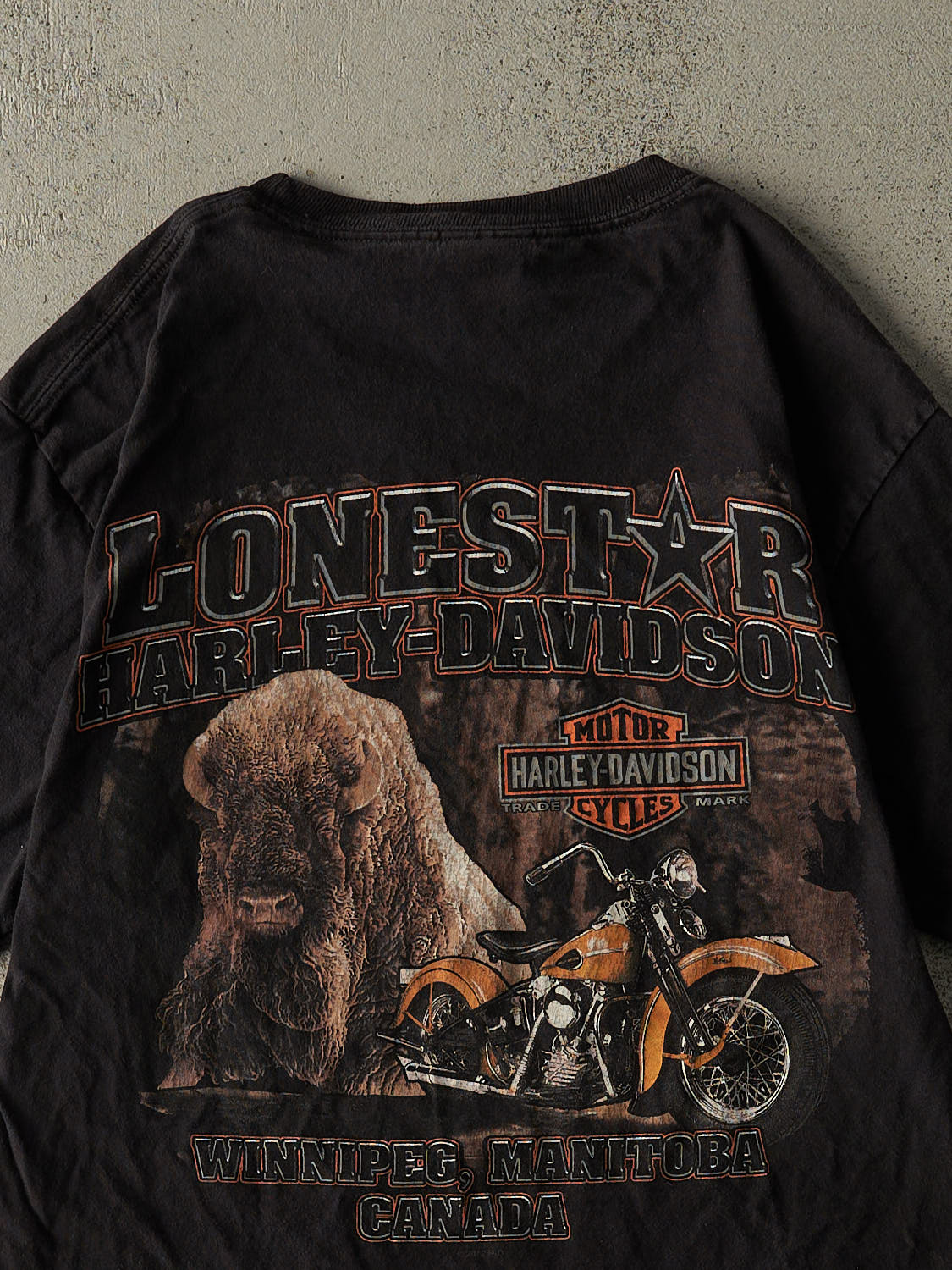 Vintage 12' Black Harley Davidson Winnipeg Tee (XS/S)