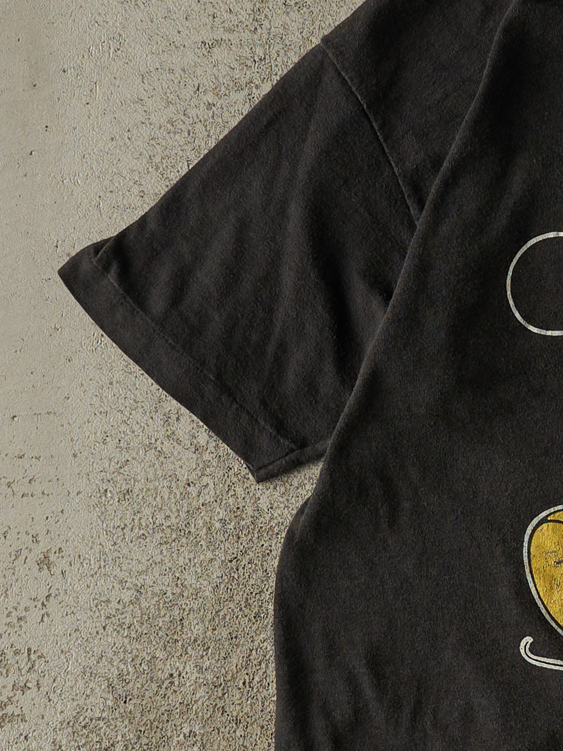 Vintage 80s Faded Black Mickey Mouse Las Vegas Single Stitch Baby Tee (XS)