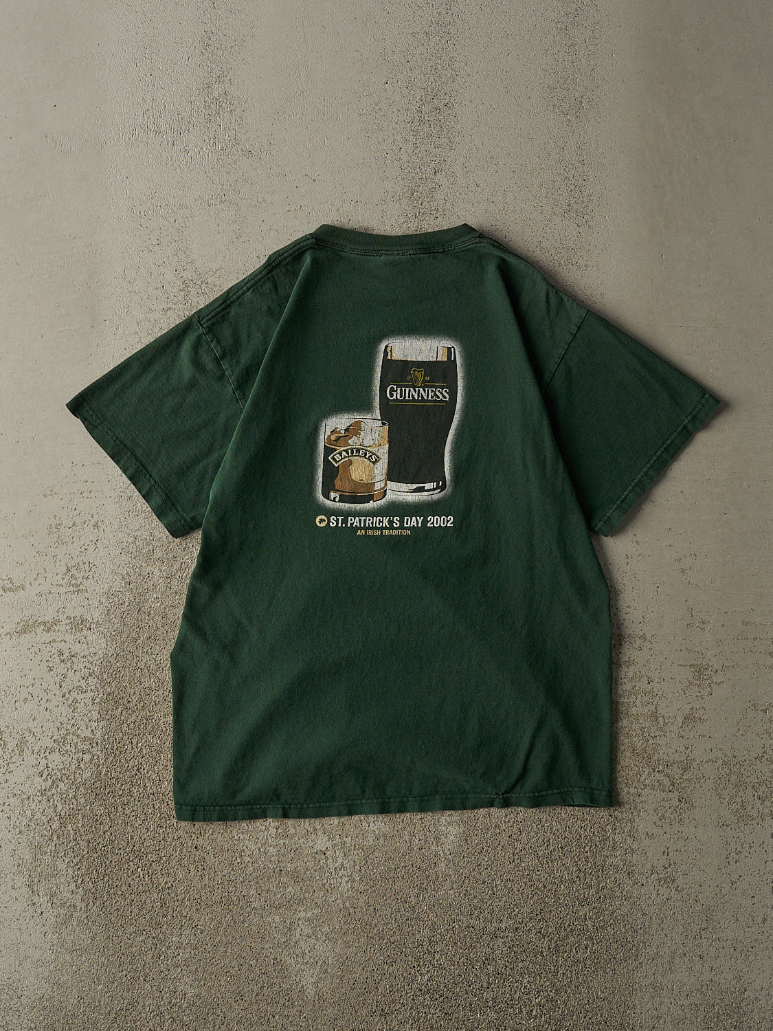 Vintage 02' Green Bailey's Guiness St. Patricks Day Tee (L)