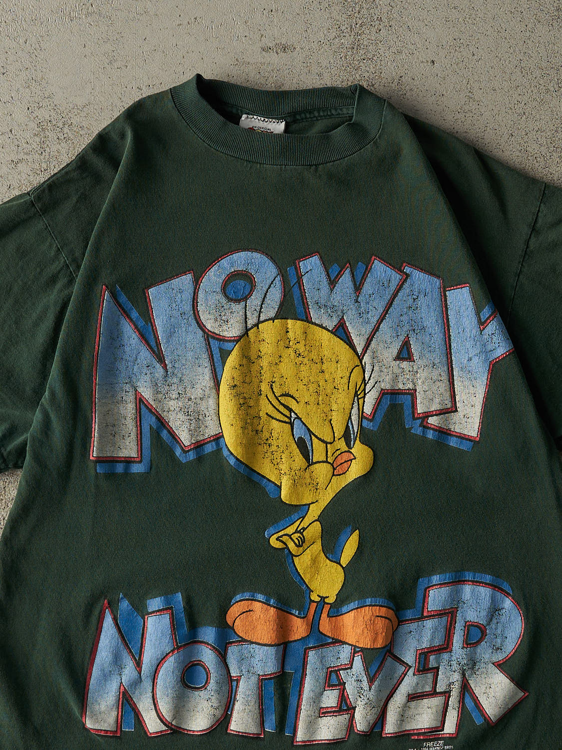 Vintage 96' Green Tweety Bird "No Way Not Ever" Tee (M/L)