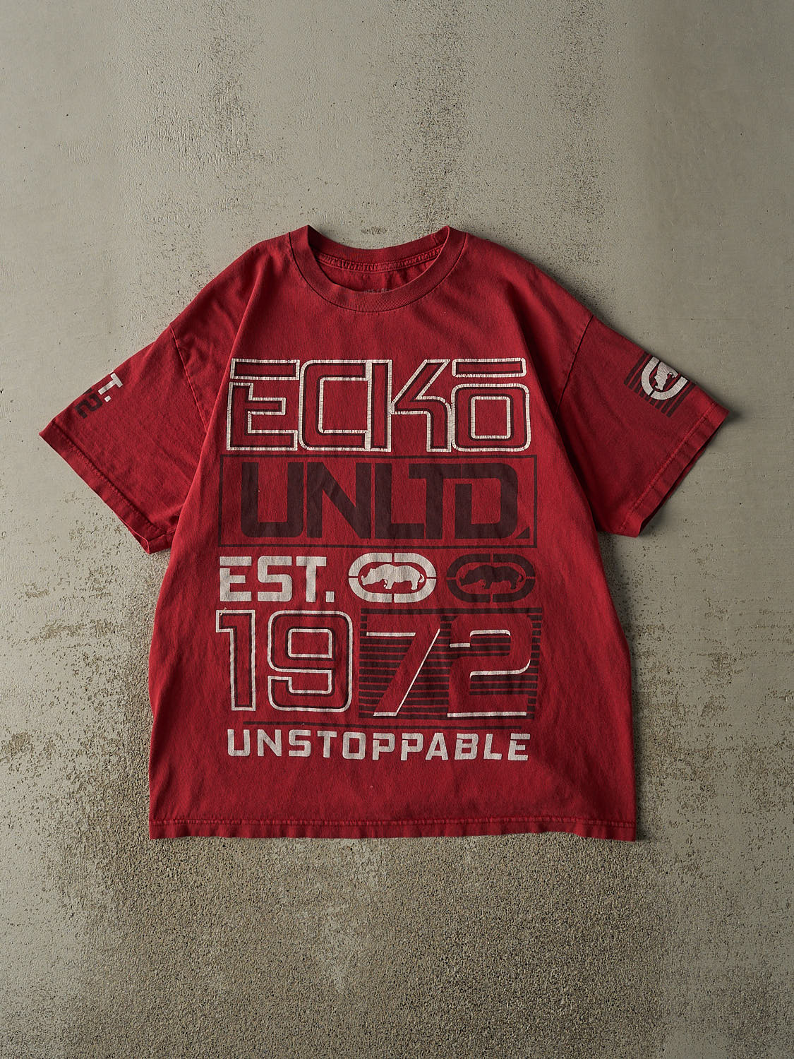 Vintage Y2K Red Ecko Tee (XL)
