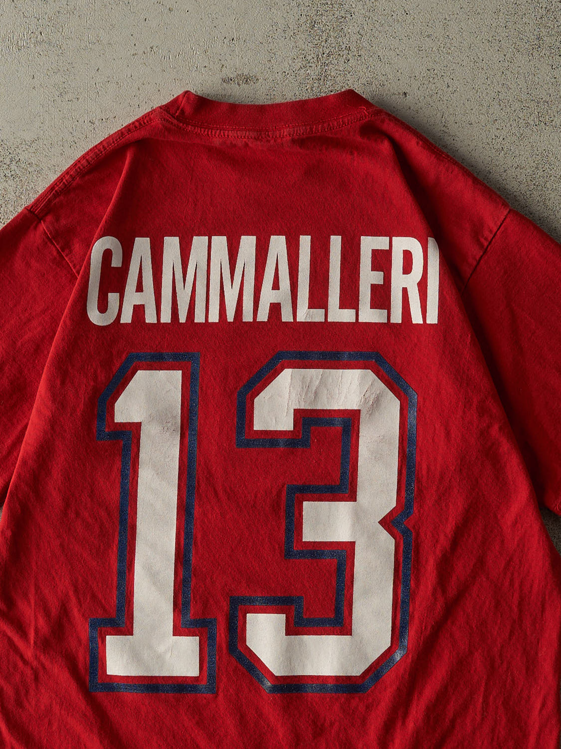 Vintage Y2K Red Montreal Canadiens #13 Mike Cammalleri Tee (S/M)
