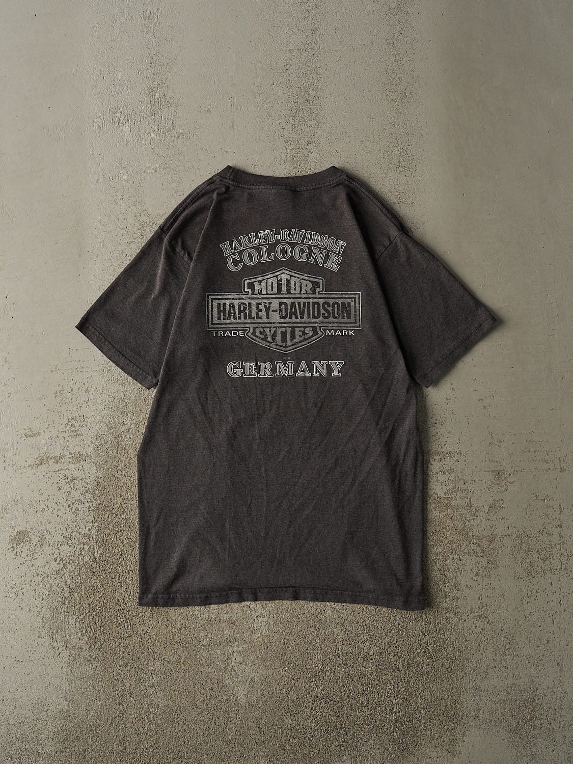 Vintage 07' Charcoal Grey Harley Davidson Germany Tee (M/L)