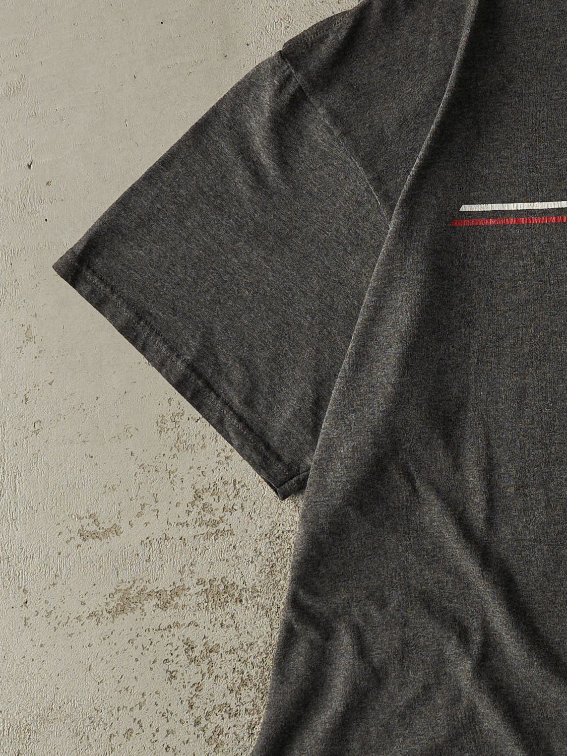 Vintage Y2K Charcoal Grey Nike Logo Tee (XL)