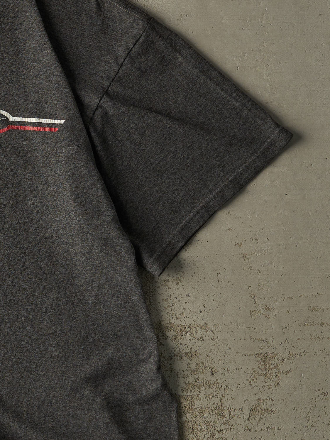 Vintage Y2K Charcoal Grey Nike Logo Tee (XL)