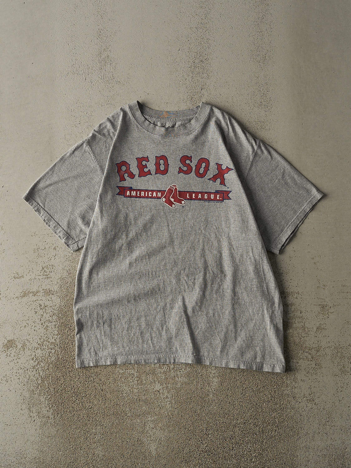 Vintage 07' Grey Boston Red Sox Tee (L)