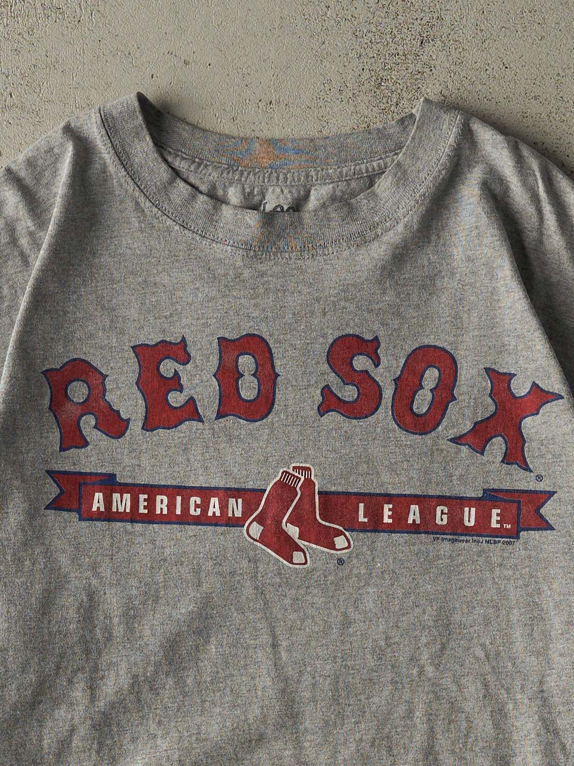 Vintage 07' Grey Boston Red Sox Tee (L)