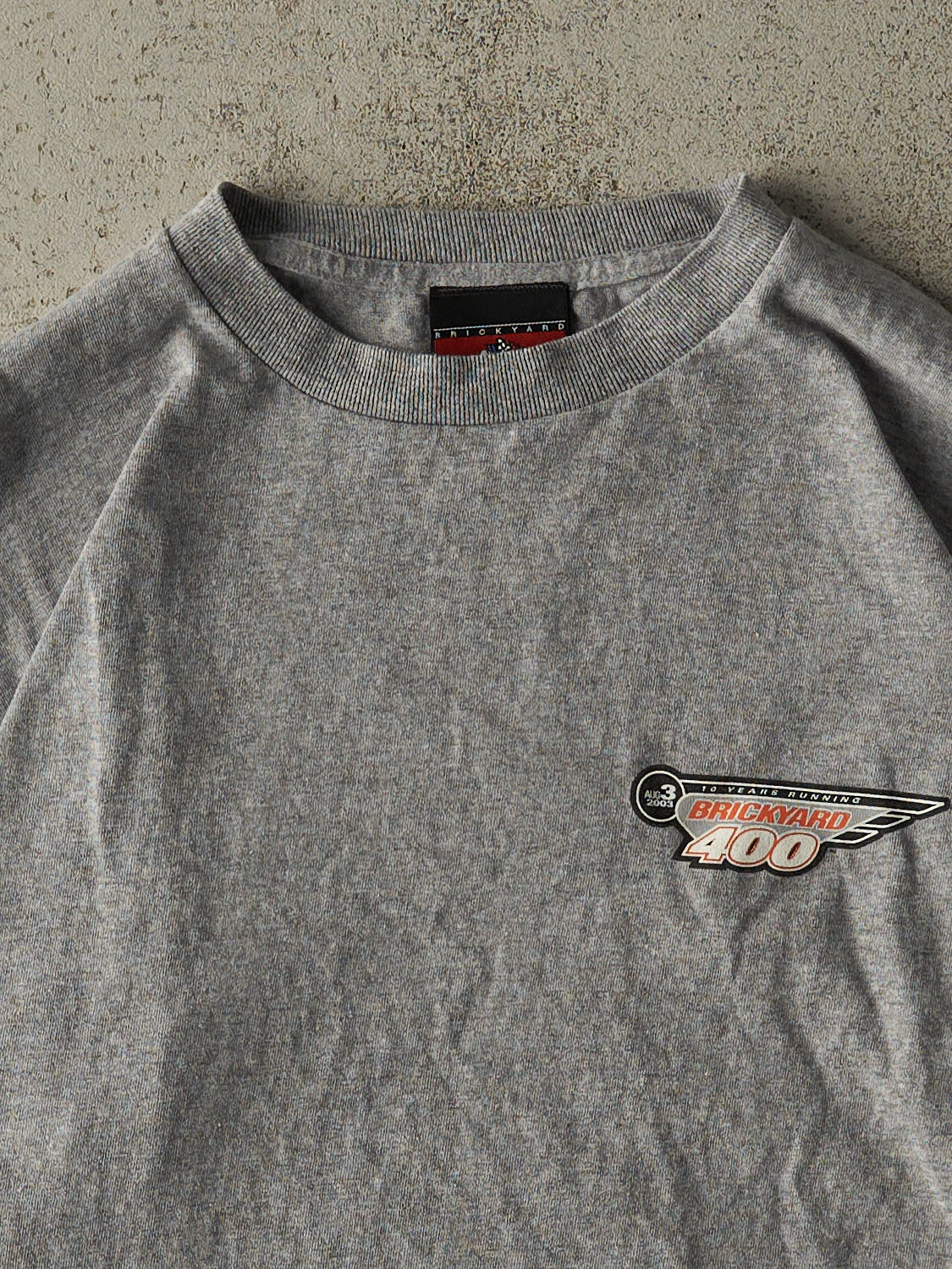 Vintage 03' Grey Brickyard 400 Racing Long Sleeve (M/L)
