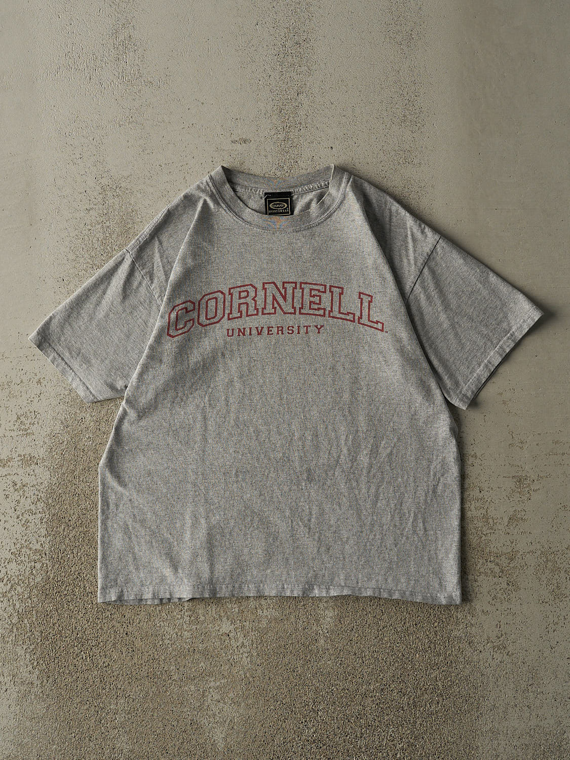 Vintage Y2K Grey Cornell University Tee (M)