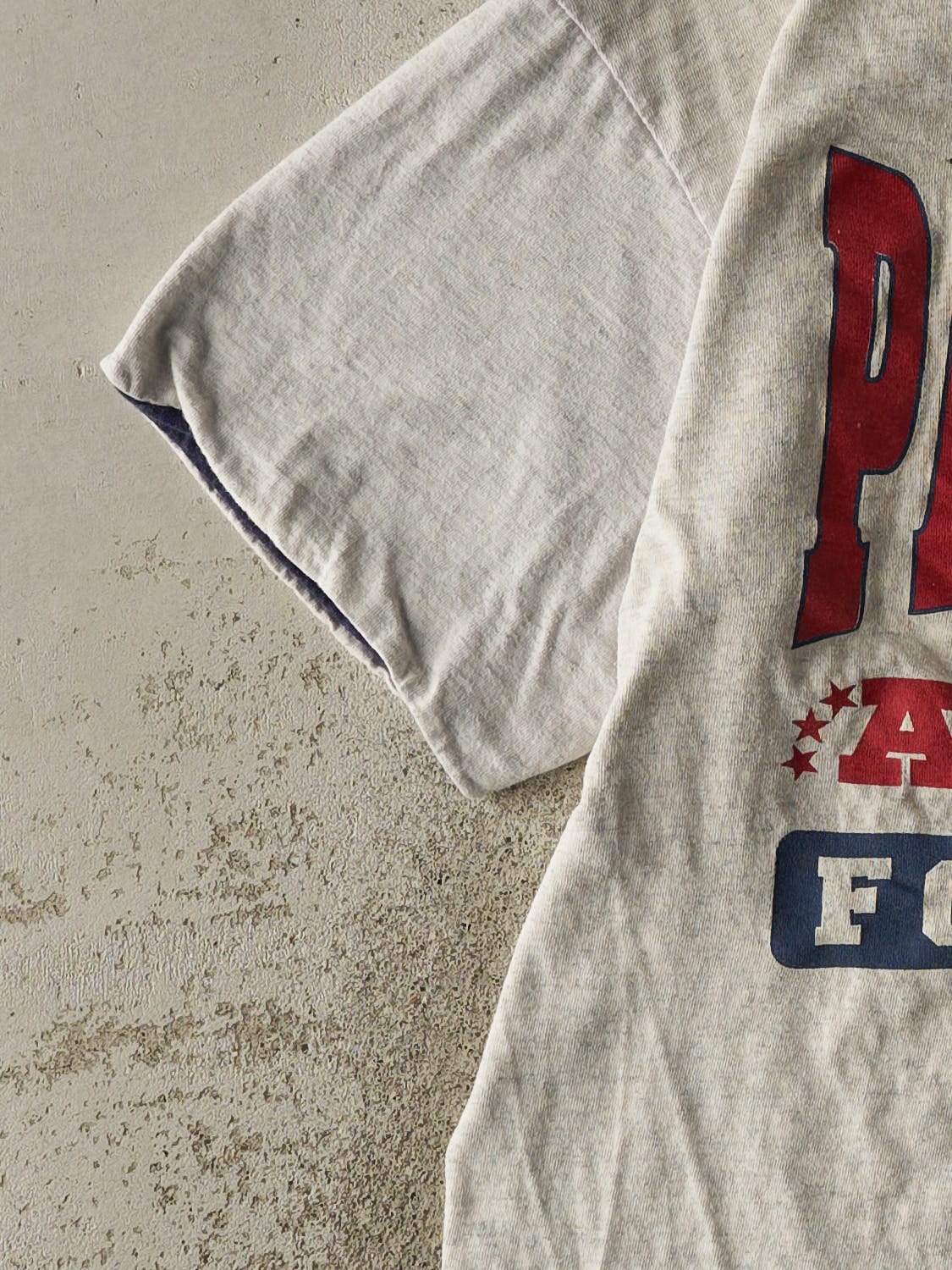 Vintage 93' Heather Grey New England Patriots Tee (L)