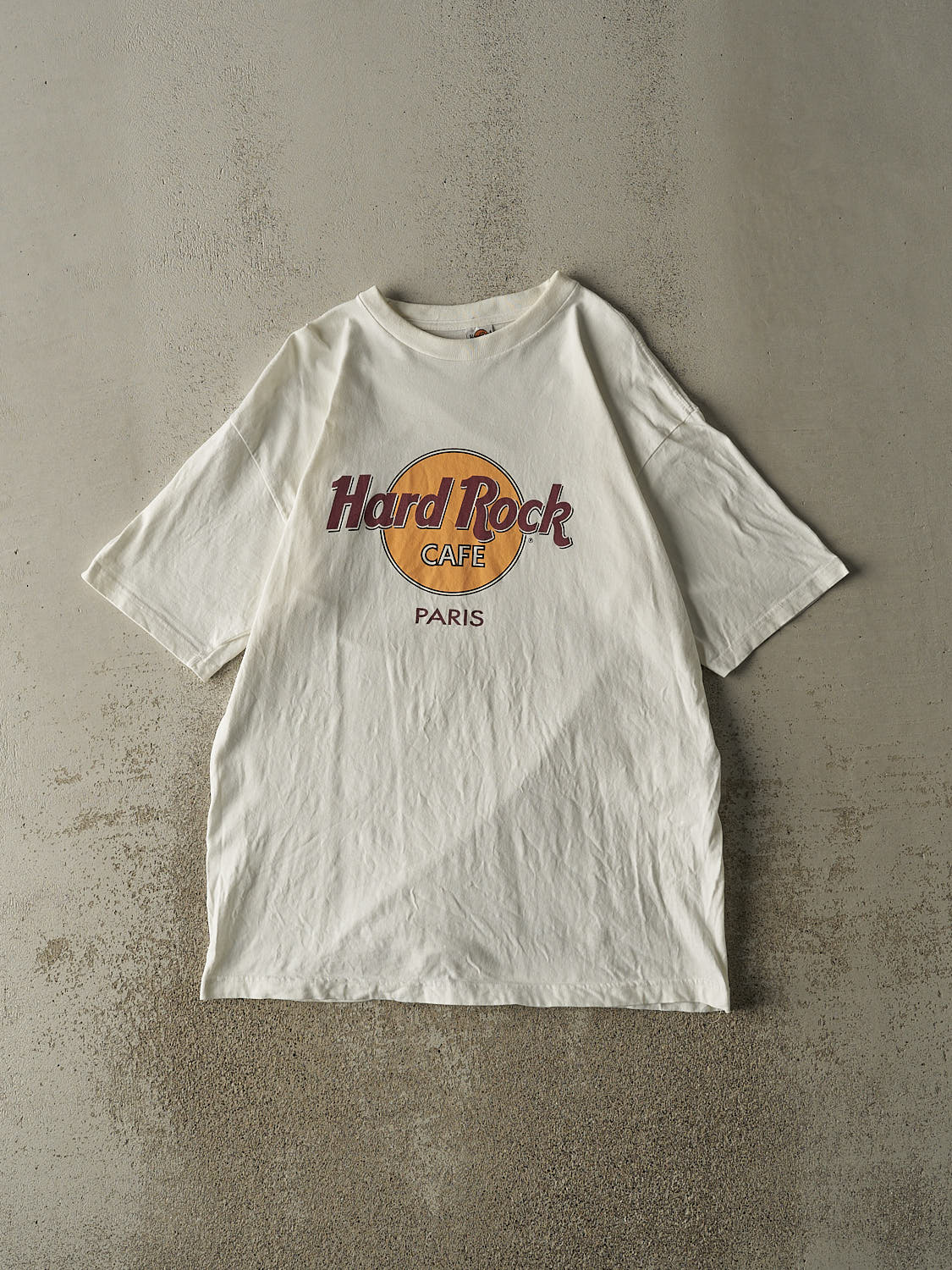 Vintage 90s White Hard Rock Cafe Paris Tee (L/XL)