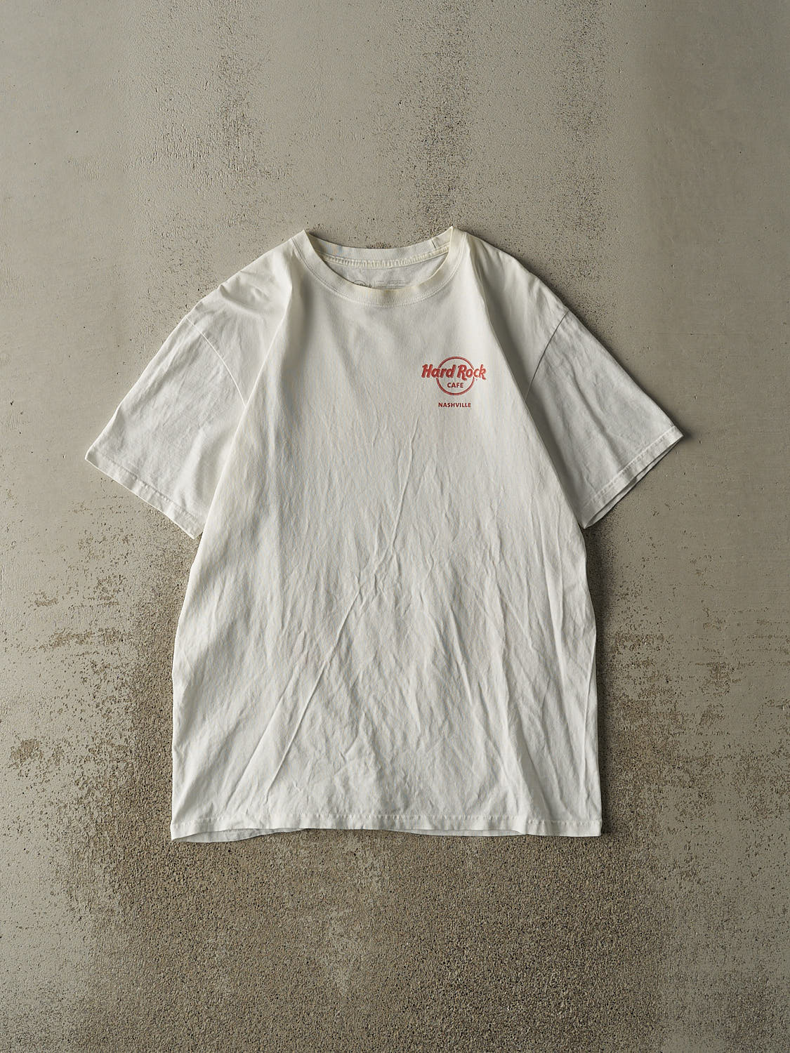 Vintage Y2K White Hard Rock Cafe Nashville Tee (M/L)
