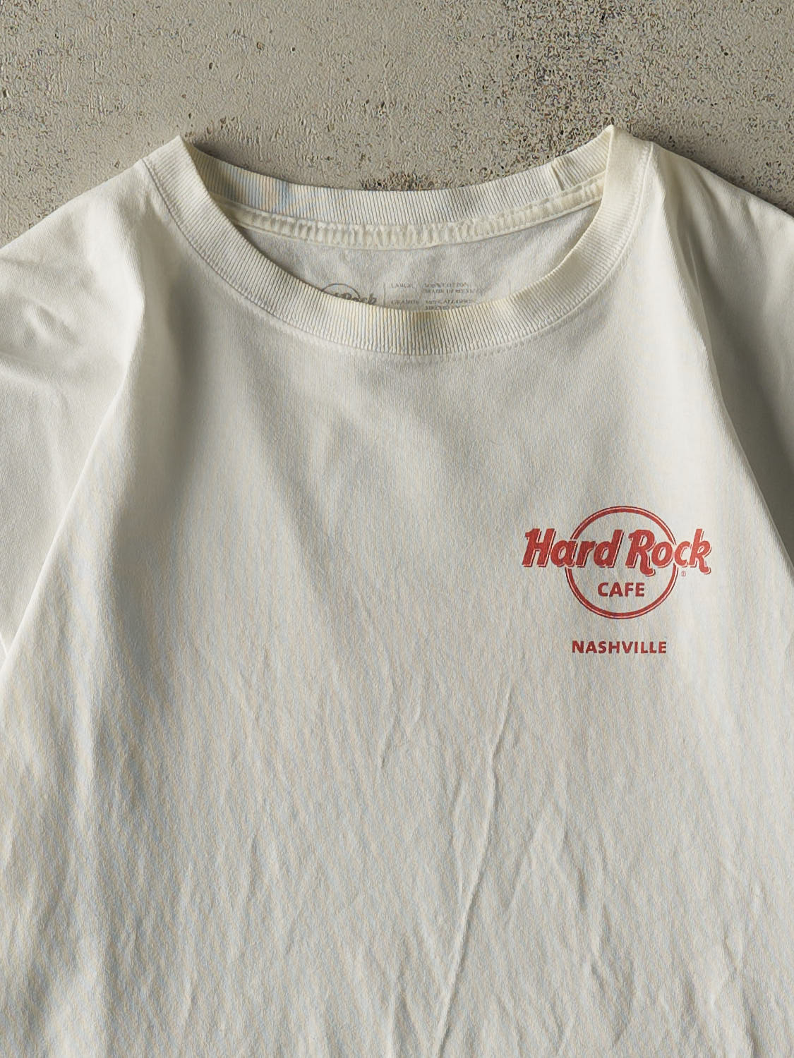 Vintage Y2K White Hard Rock Cafe Nashville Tee (M/L)