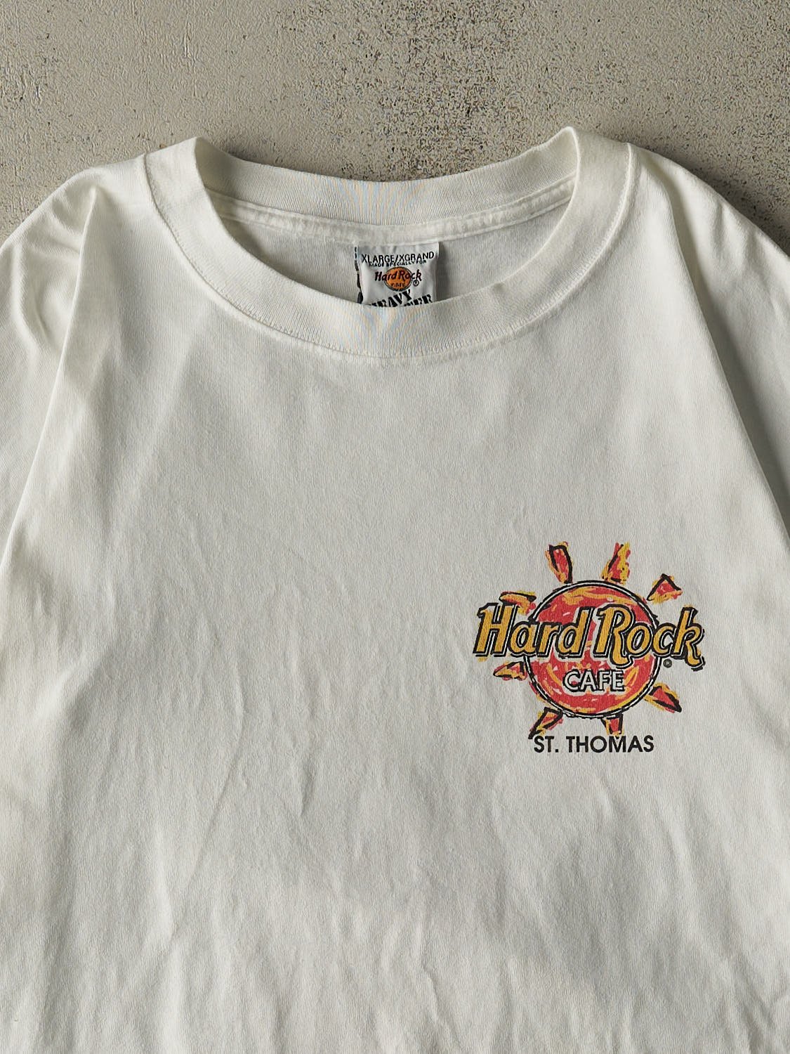Vintage Y2K White Hard Rock Cafe St Thomas Tee (XL)