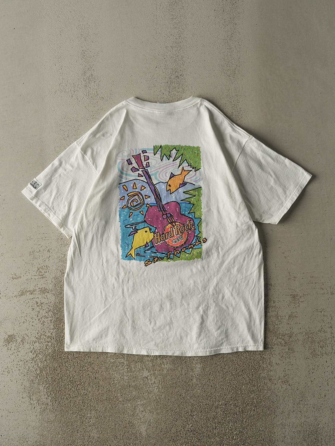 Vintage Y2K White Hard Rock Cafe St Thomas Tee (XL)