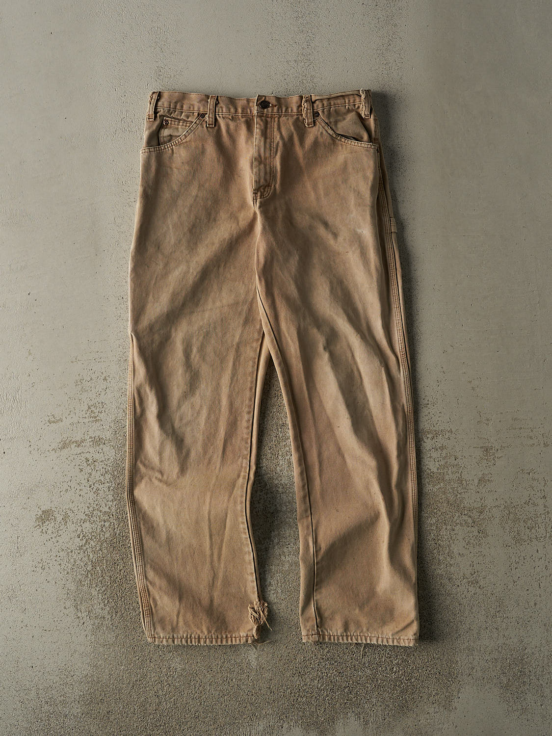 Vintage 90s Beige Dickies Carpenter Work Pants (33x32.5)