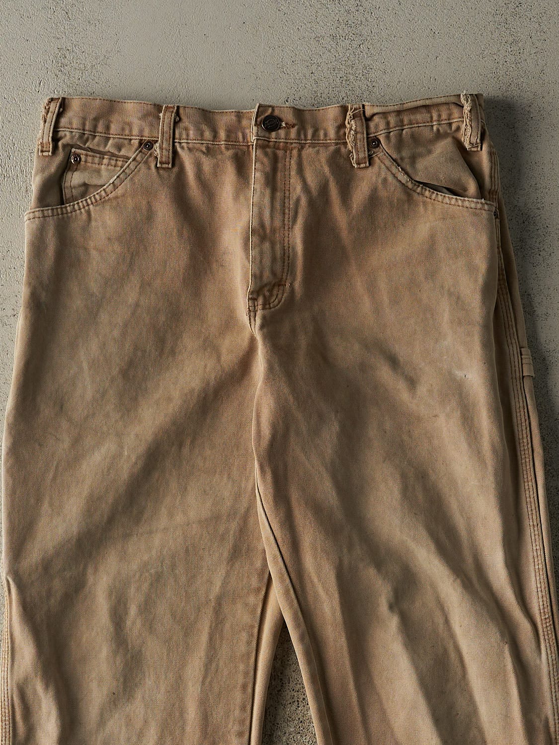 Vintage 90s Beige Dickies Carpenter Work Pants (33x32.5)