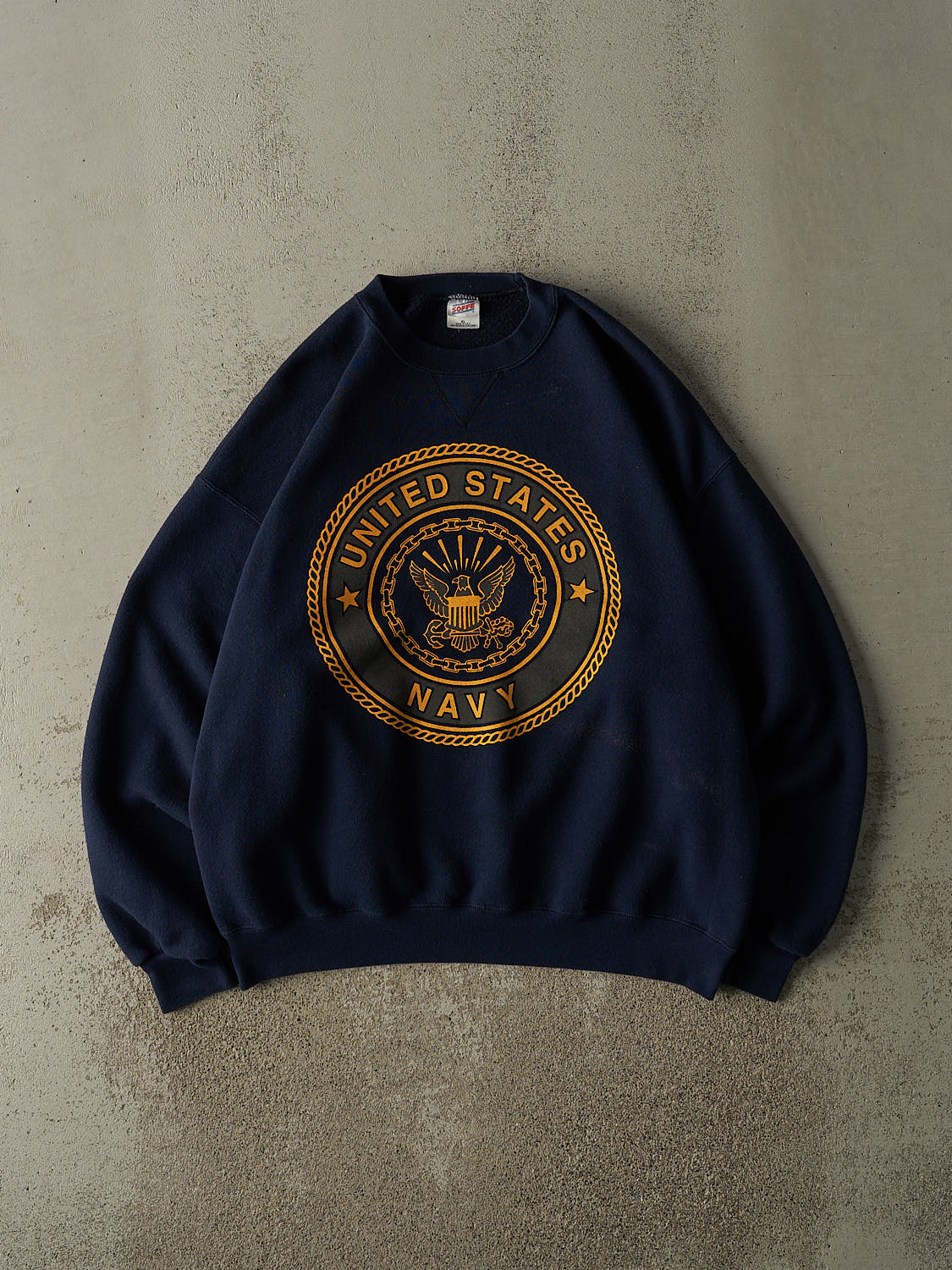 Vintage 90s Navy Blue United States Navy Crewneck (XL)