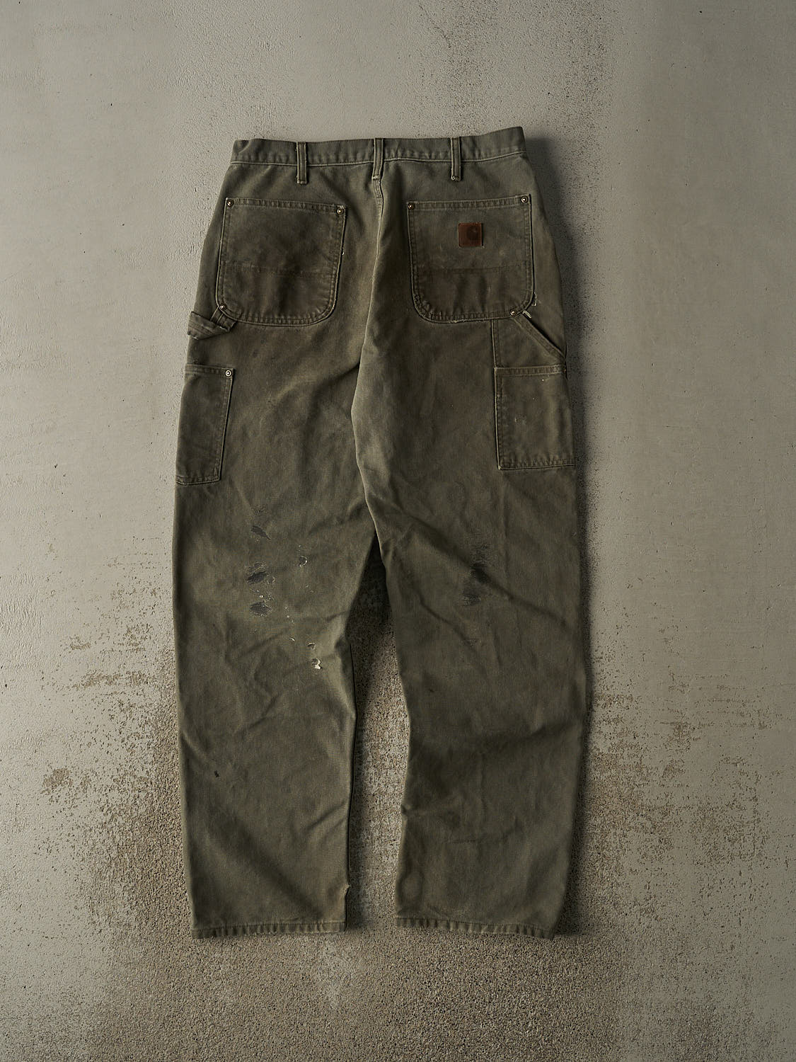 Vintage 90s Green Carhartt Double Knee Carpenter Pants (31x32)