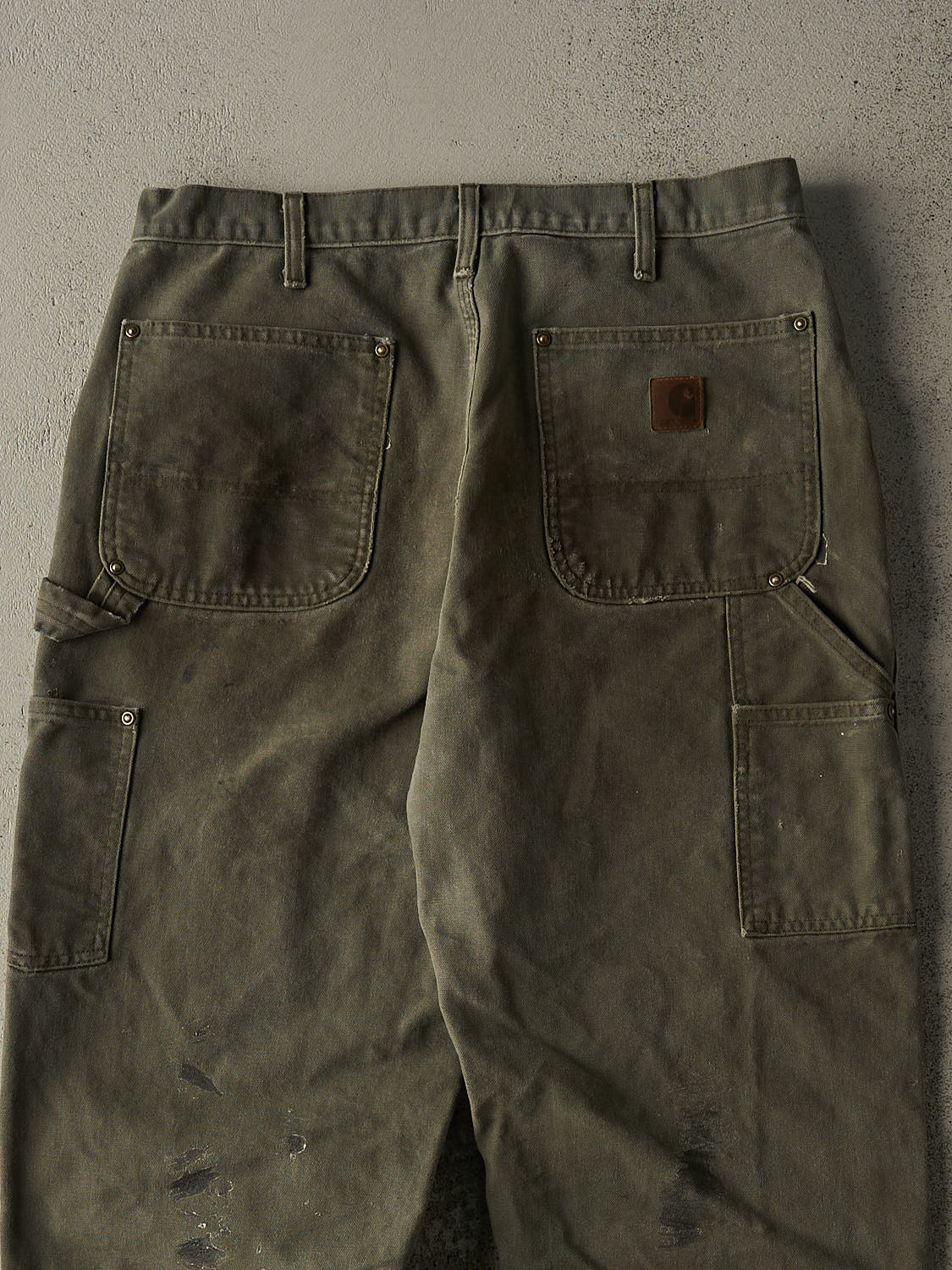 Vintage 90s Green Carhartt Double Knee Carpenter Pants (31x32)