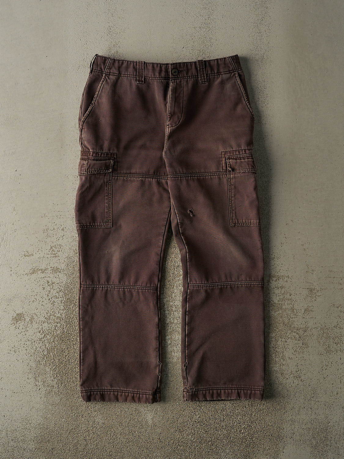 Vintage 90s Brown Wind River Cargo Fleece Lined Work Pants (34x30)