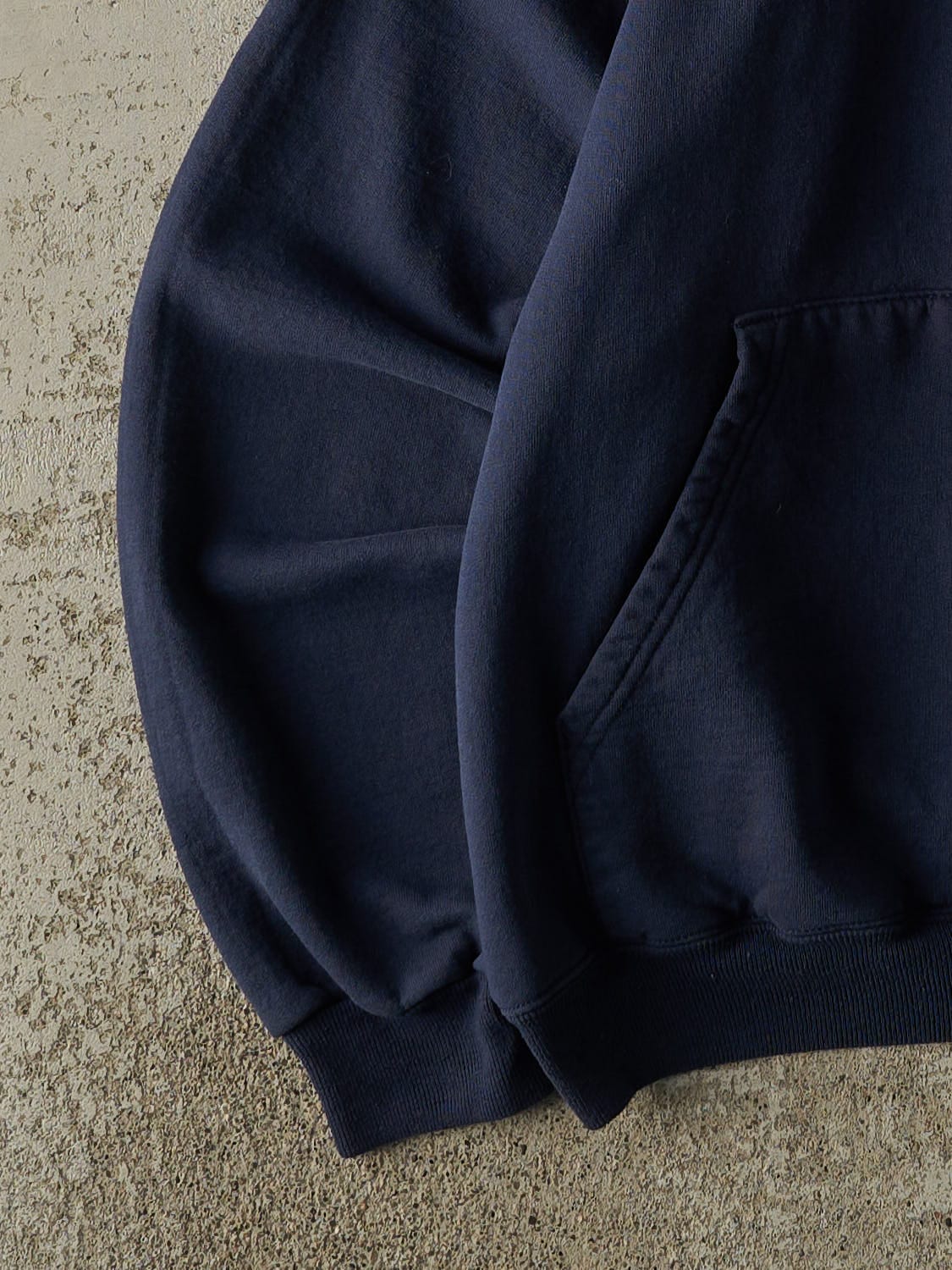 Vintage 90s Navy Blue Stony Brook University Seawolves Embroidered Hoodie (S)