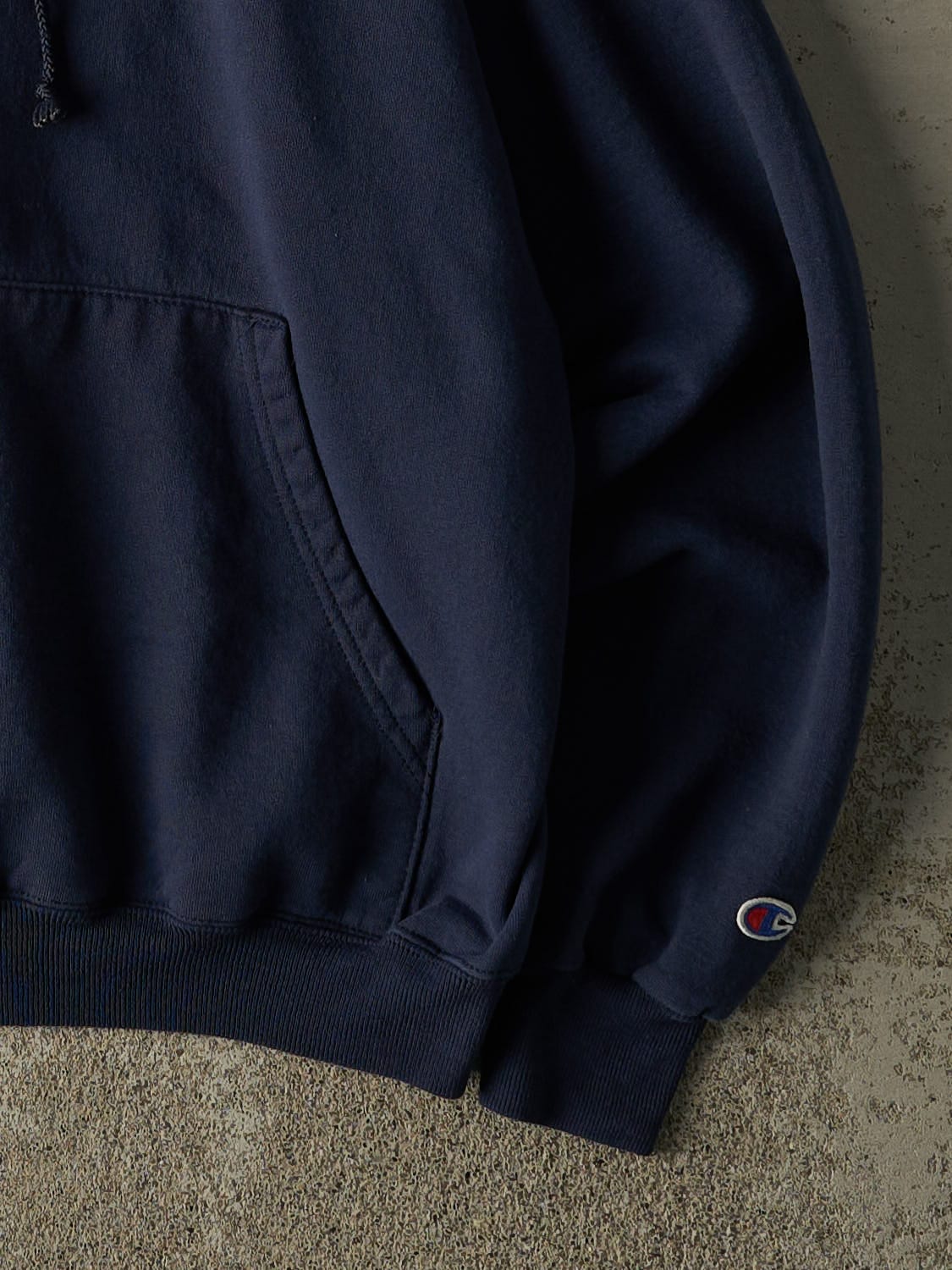 Vintage 90s Navy Blue Stony Brook University Seawolves Embroidered Hoodie (S)