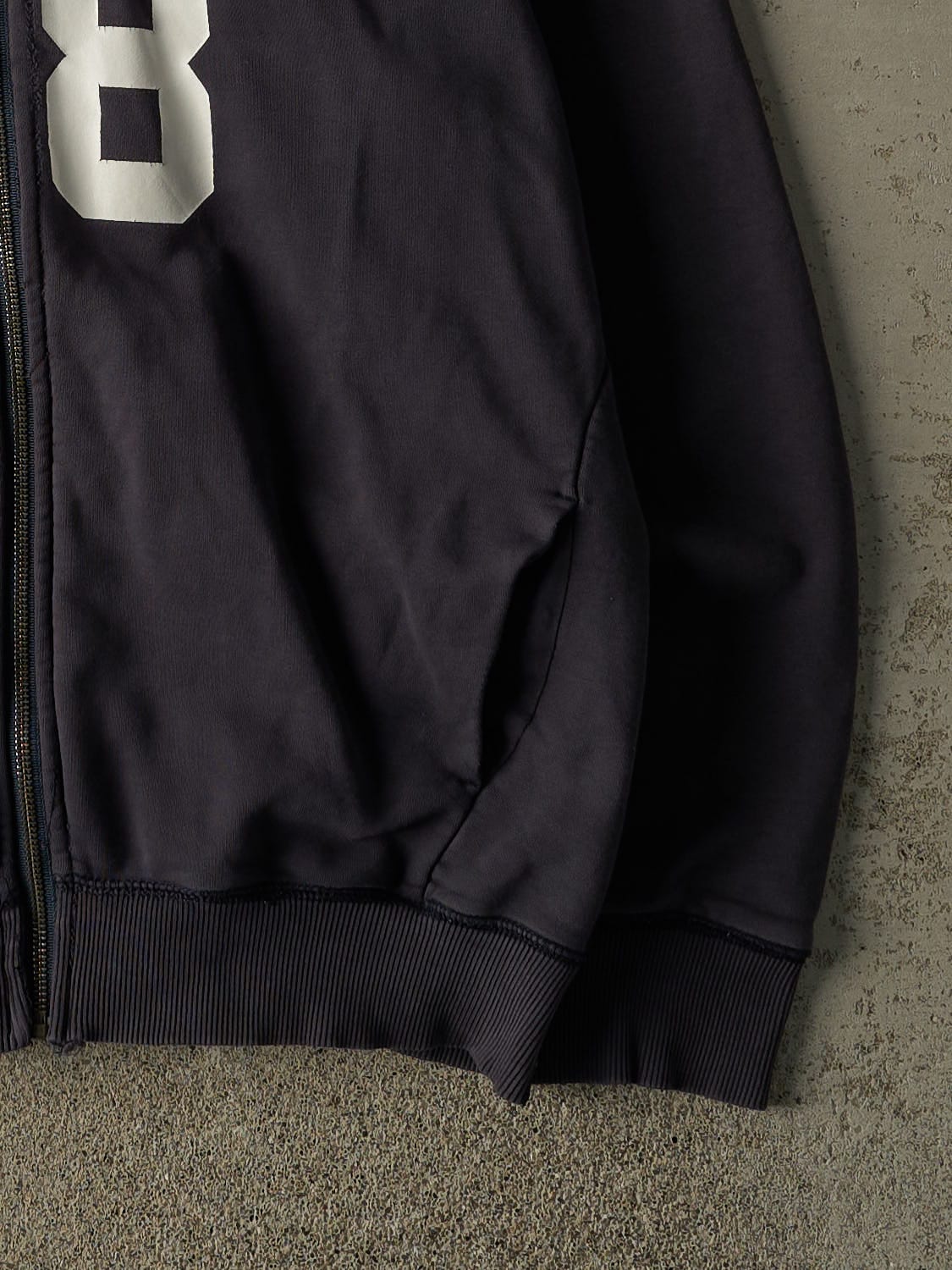 Vintage Y2K Navy Blue Diesel Zip Up Hoodie (M/L)