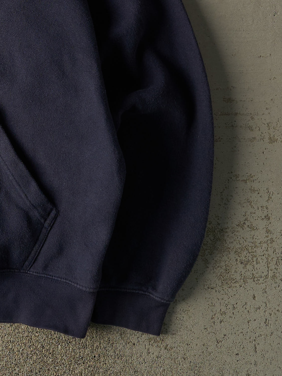 Vintage Y2K Navy Blue University of Michigan Embroidered Hoodie (XL/XXL)