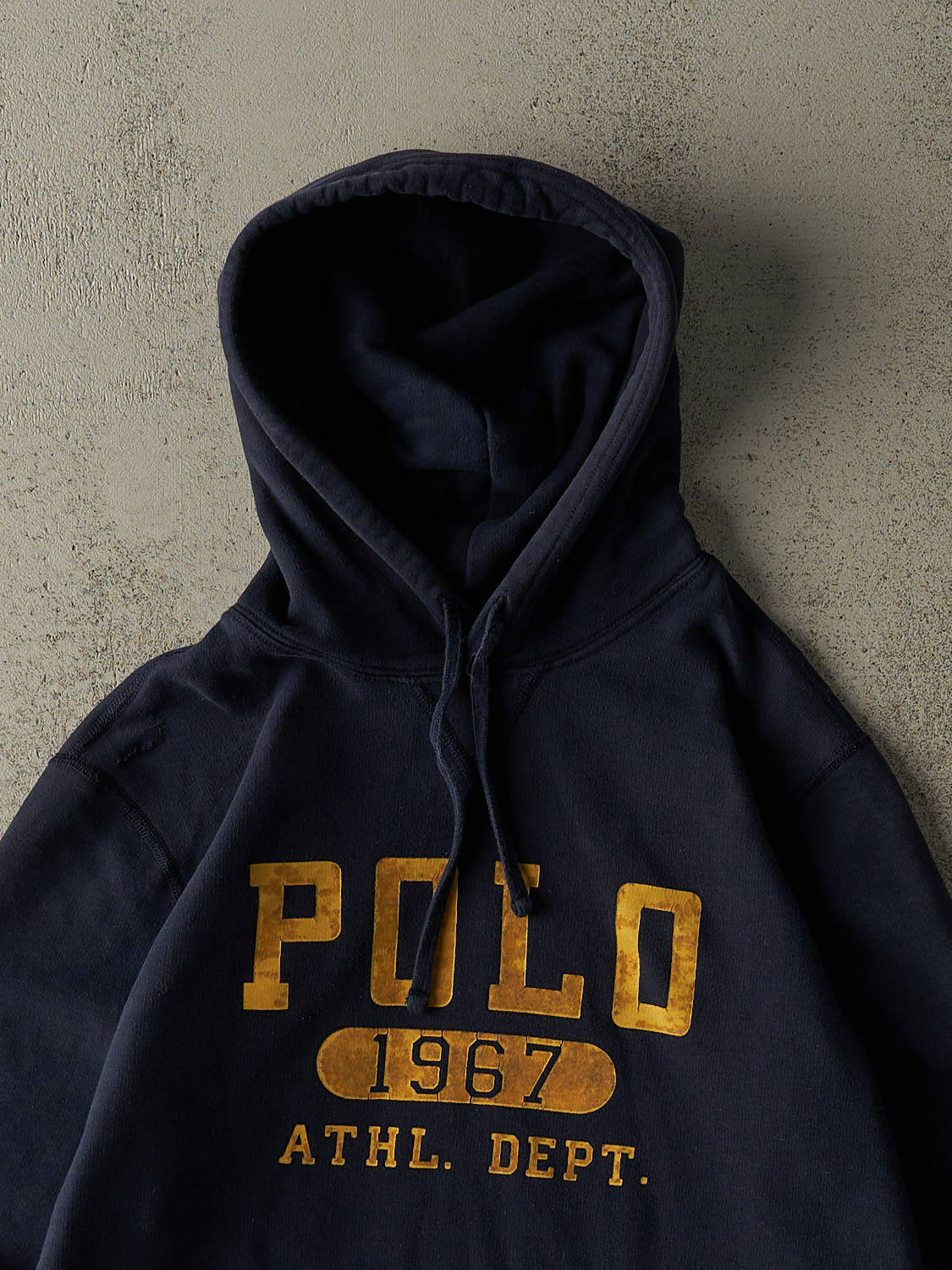 Vintage Y2K Navy Blue Polo Ralph Lauren Hoodie (S/M)