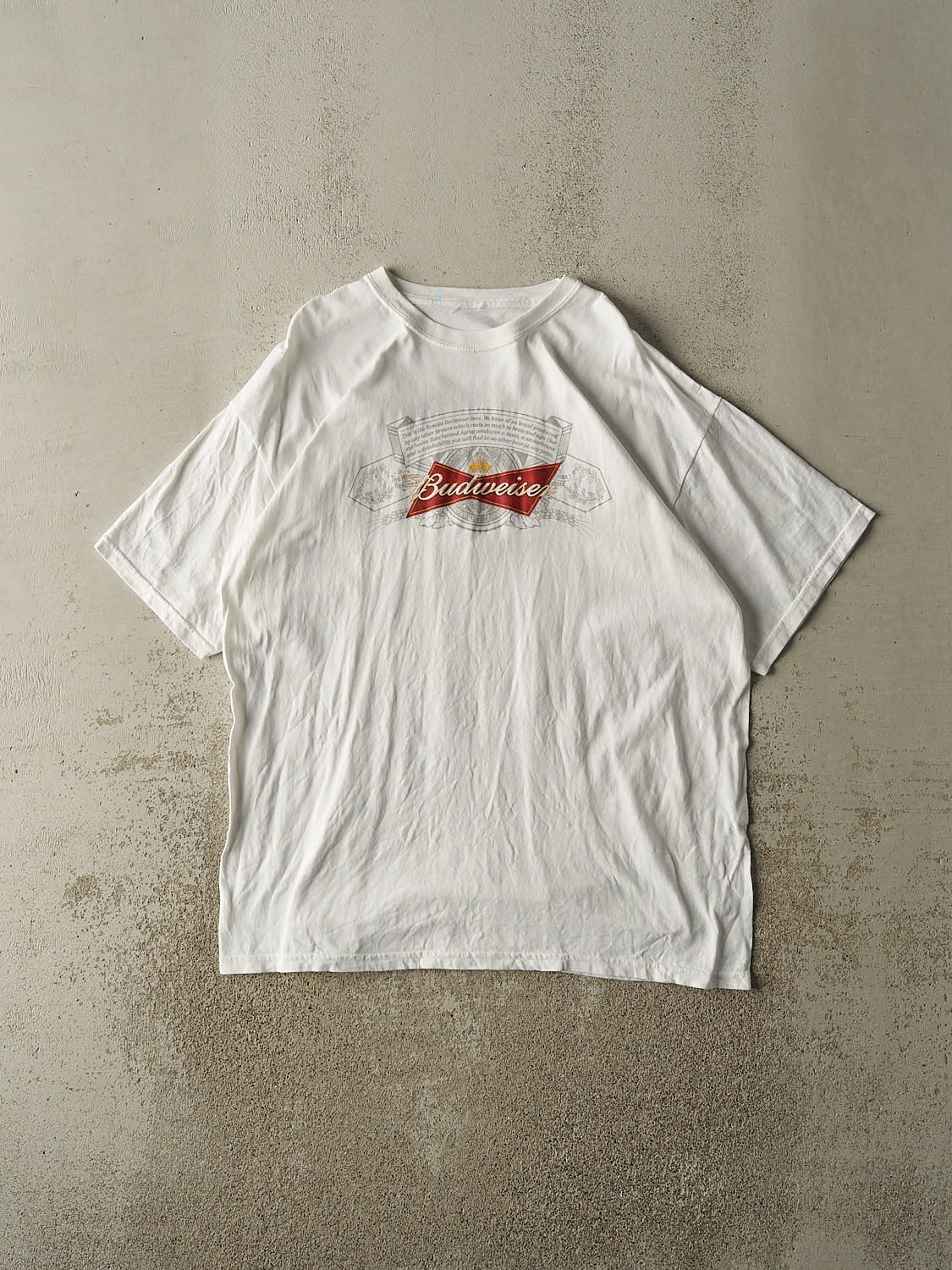 Vintage 90s White Budweiser Tee (L/XL)