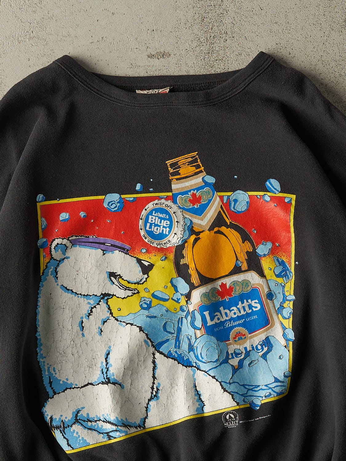 Vintage 80s Black Labatt Crewneck (M)