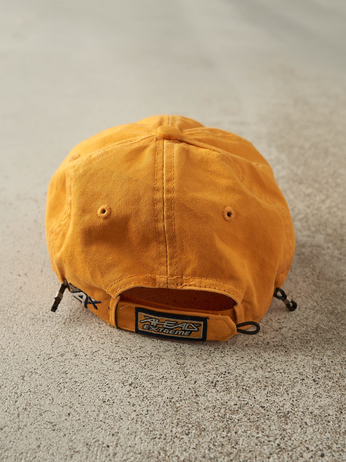 Vintage 90s Yellow Crown Royal Embroidered Velcro Hat (O/S)