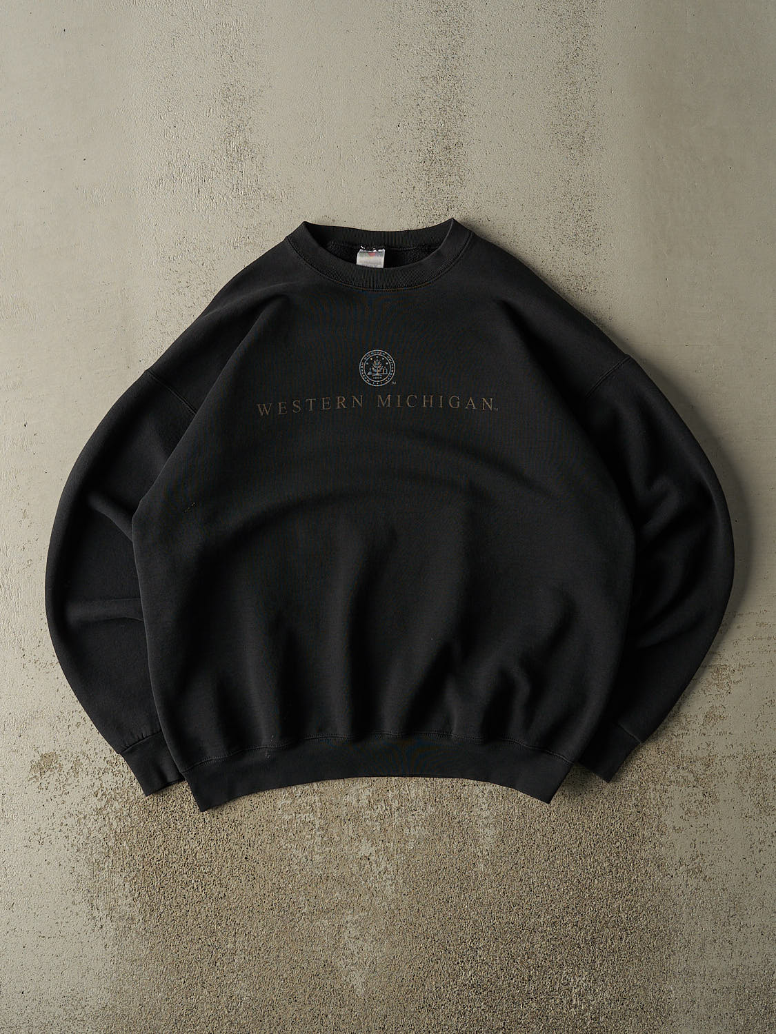 Vintage 90s Black University of Western Michigan Crewneck (XL/XXL)