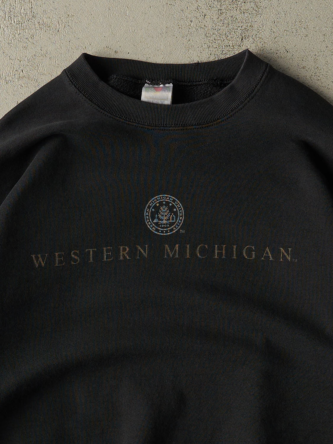 Vintage 90s Black University of Western Michigan Crewneck (XL/XXL)