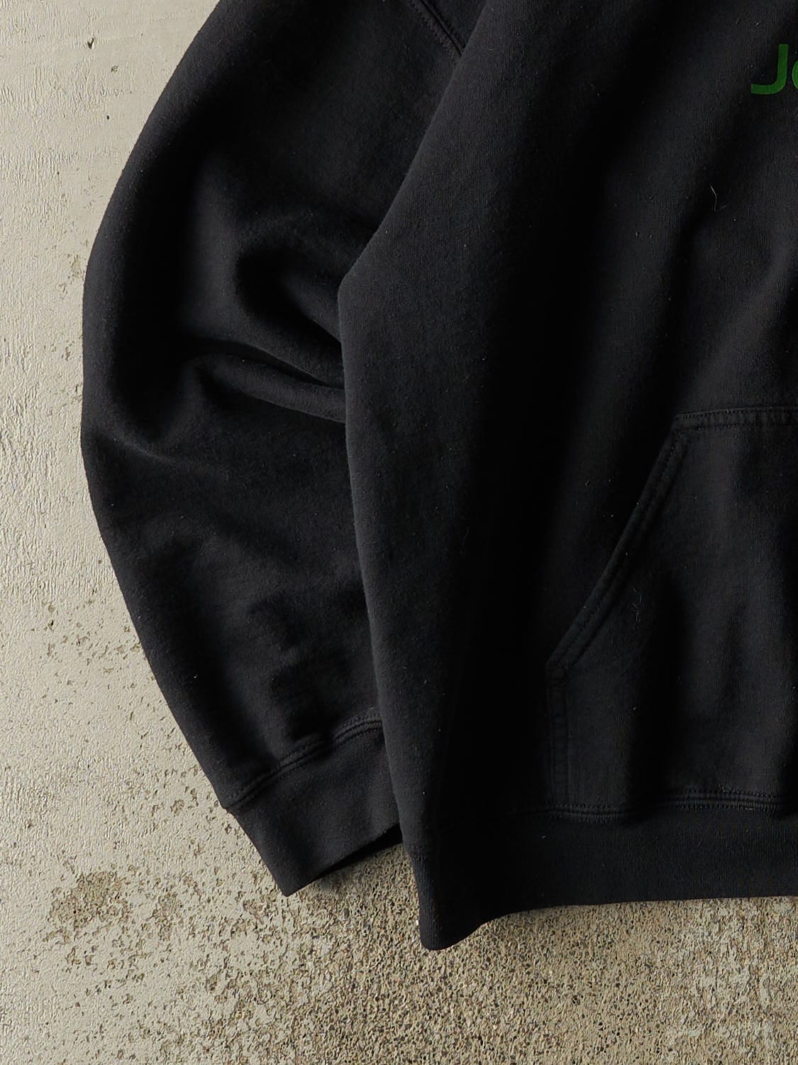 Vintage 90s Black John Deere Hoodie (XL)