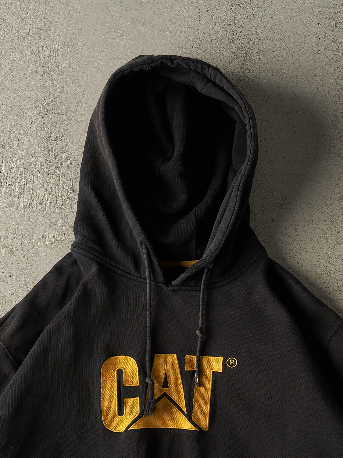 Vintage Y2K Black CAT Hoodie (XL)