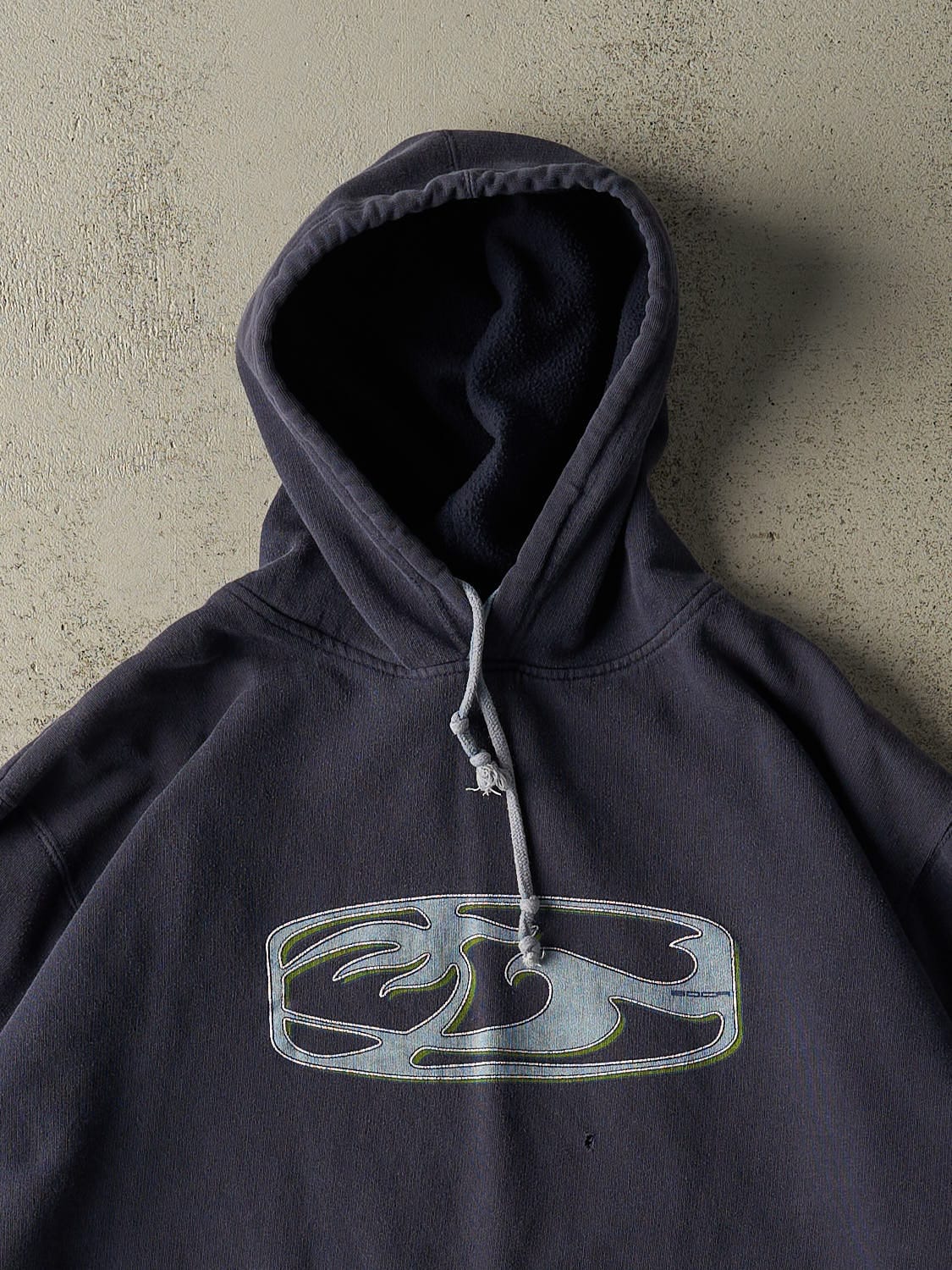 Vintage Y2K Navy Blue Boca Hoodie (M/L)