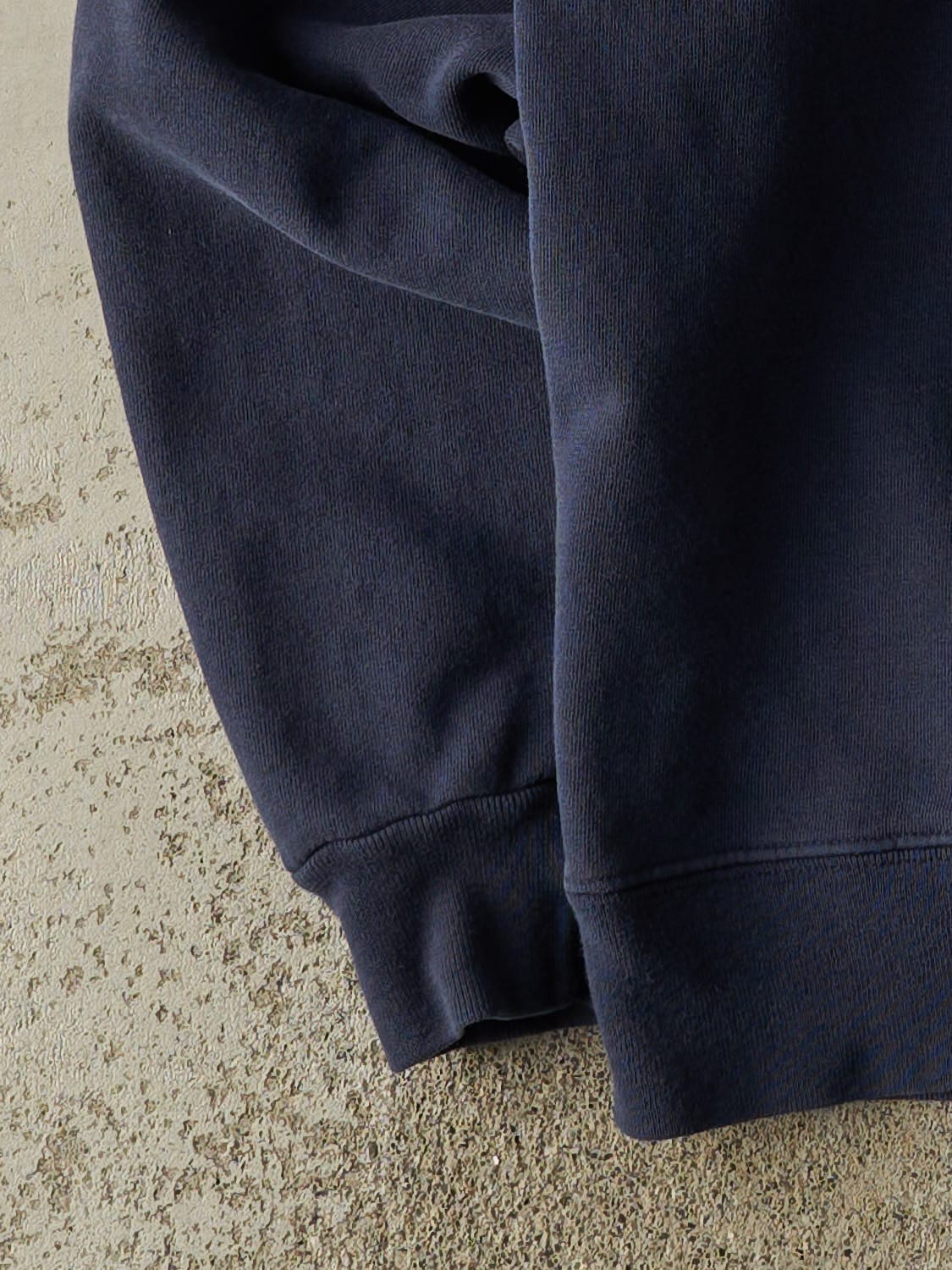 Vintage 90s Navy Blue Champion Embroidered Crewneck (M/L)