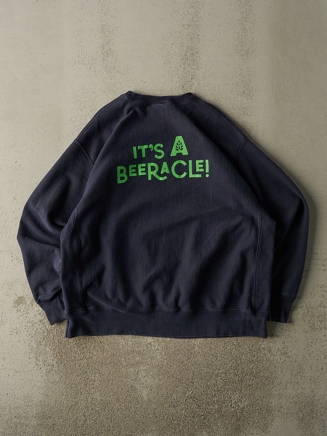 Vintage Y2K Navy Blue Champion Reverse Weave Labatt Crewneck (XXL/XXXL)
