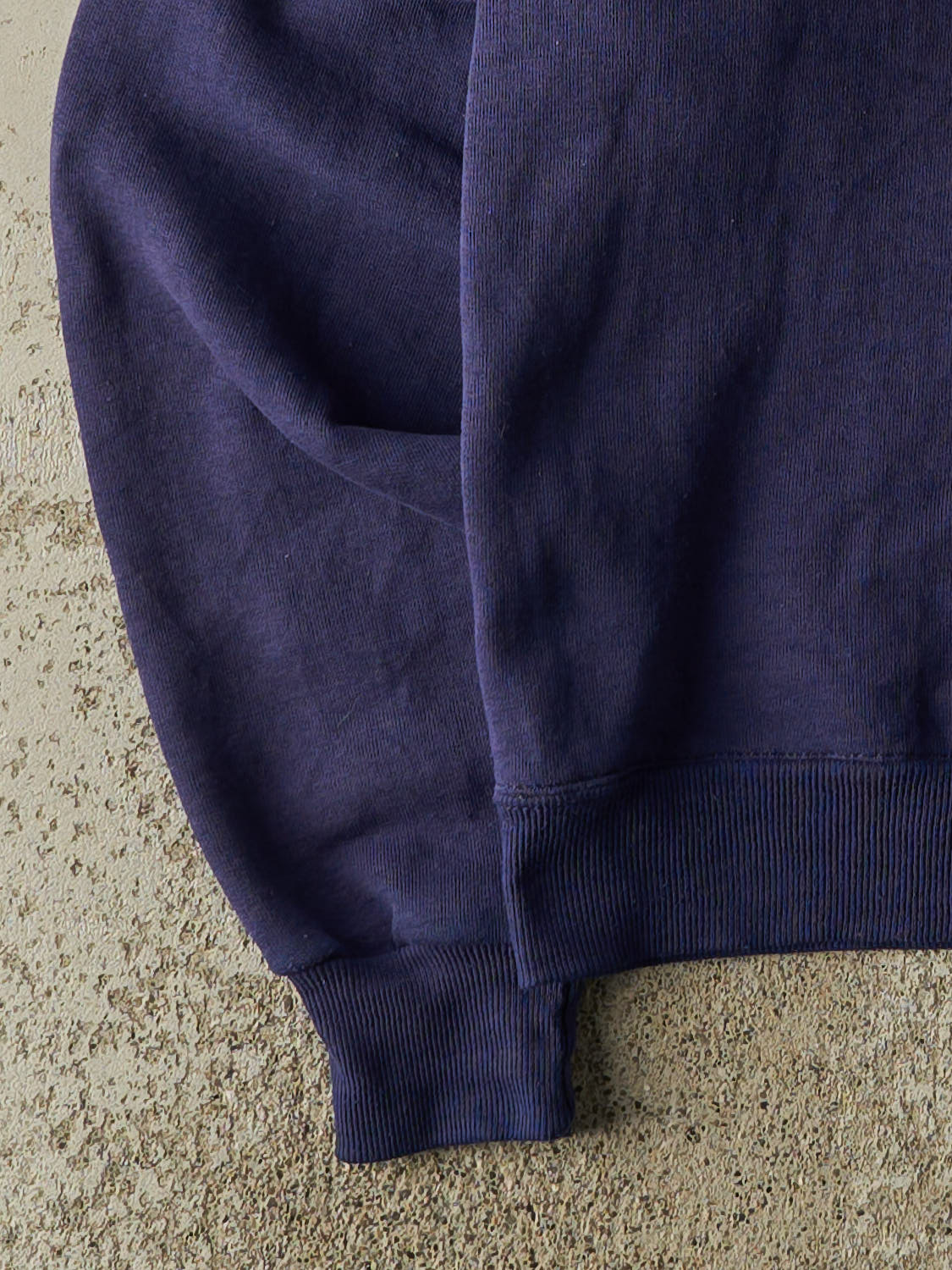 Vintage 70s Navy Blue Russell Athletic Blank Crewneck (XS)