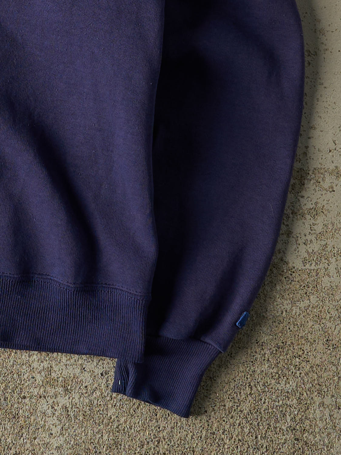 Vintage 70s Navy Blue Russell Athletic Blank Crewneck (XS)