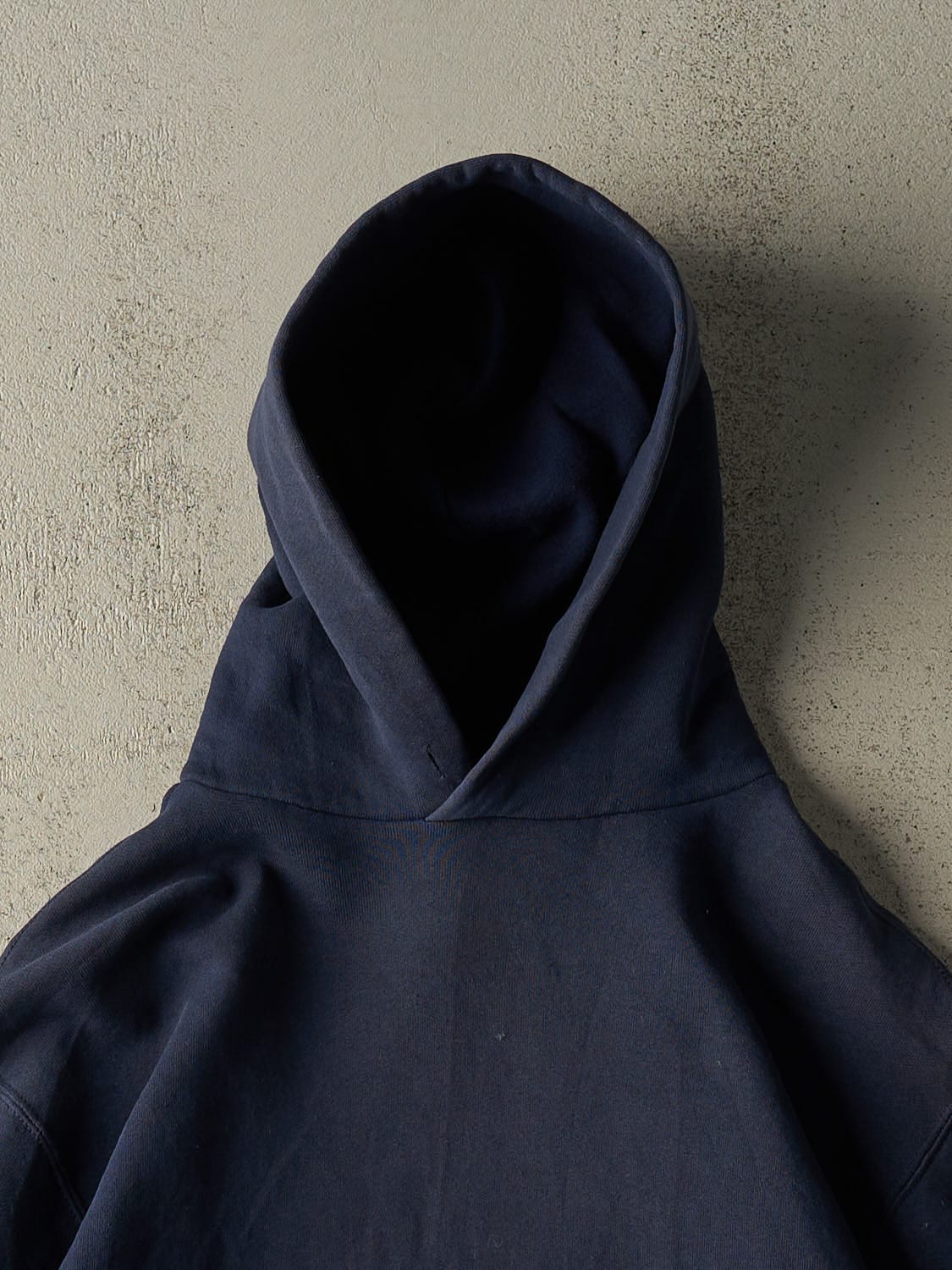 Vintage 90s Navy Blue Russell Athletic Blank Hoodie (S/M)