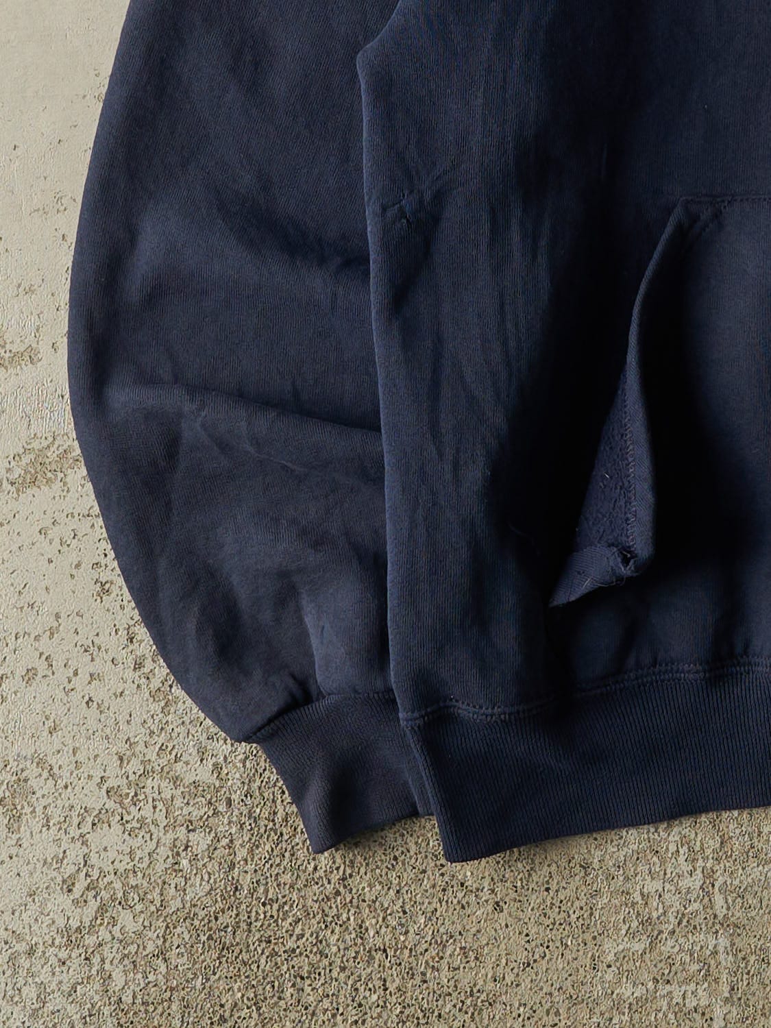 Vintage 90s Navy Blue Russell Athletic Blank Hoodie (S/M)