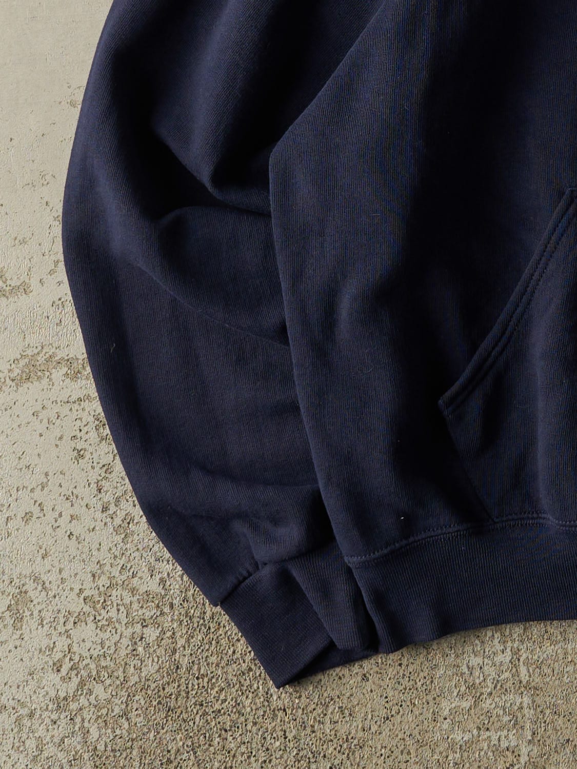 Vintage Y2K Navy Blue Russell Athletic Embroidered Hoodie (M/L)