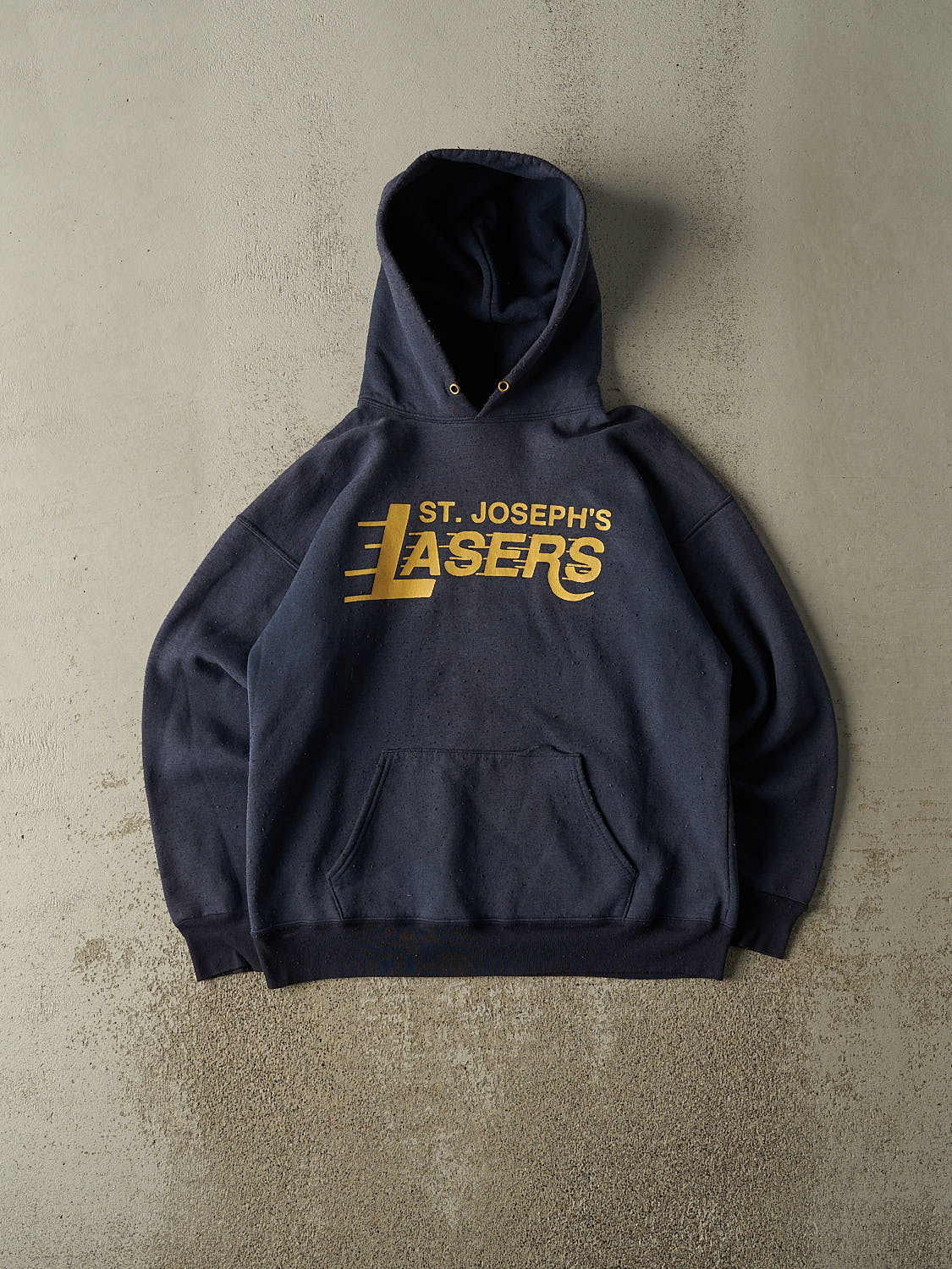 Vintage 90s Navy Blue St. Josephs Lasers Hoodie (S/M)