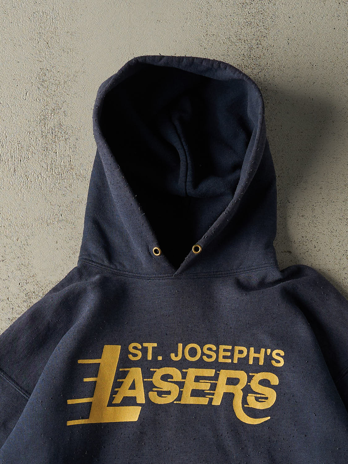 Vintage 90s Navy Blue St. Josephs Lasers Hoodie (S/M)