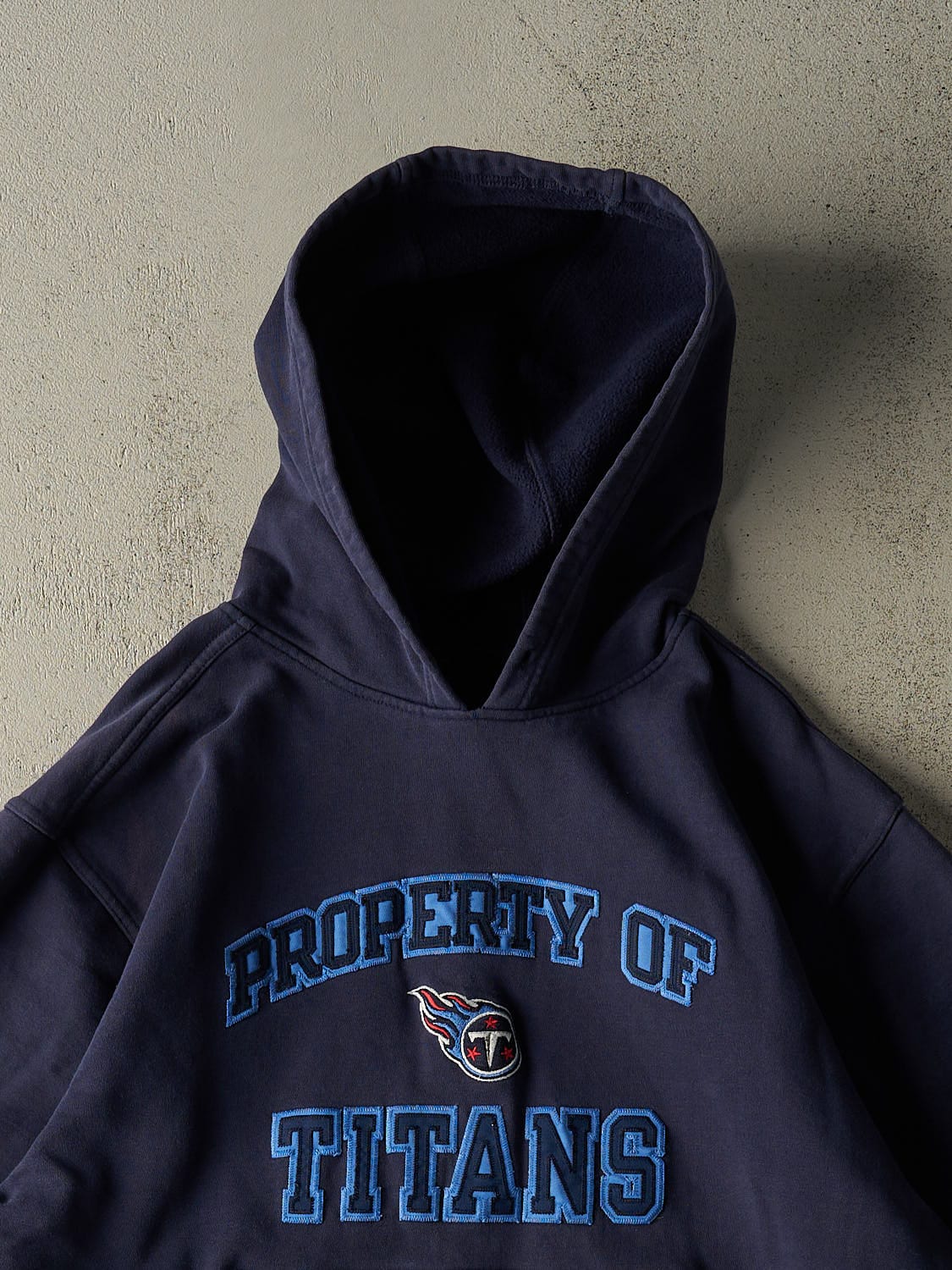 Vintage Y2K Navy Blue Tennessee Titans Hoodie (XL/XXL)