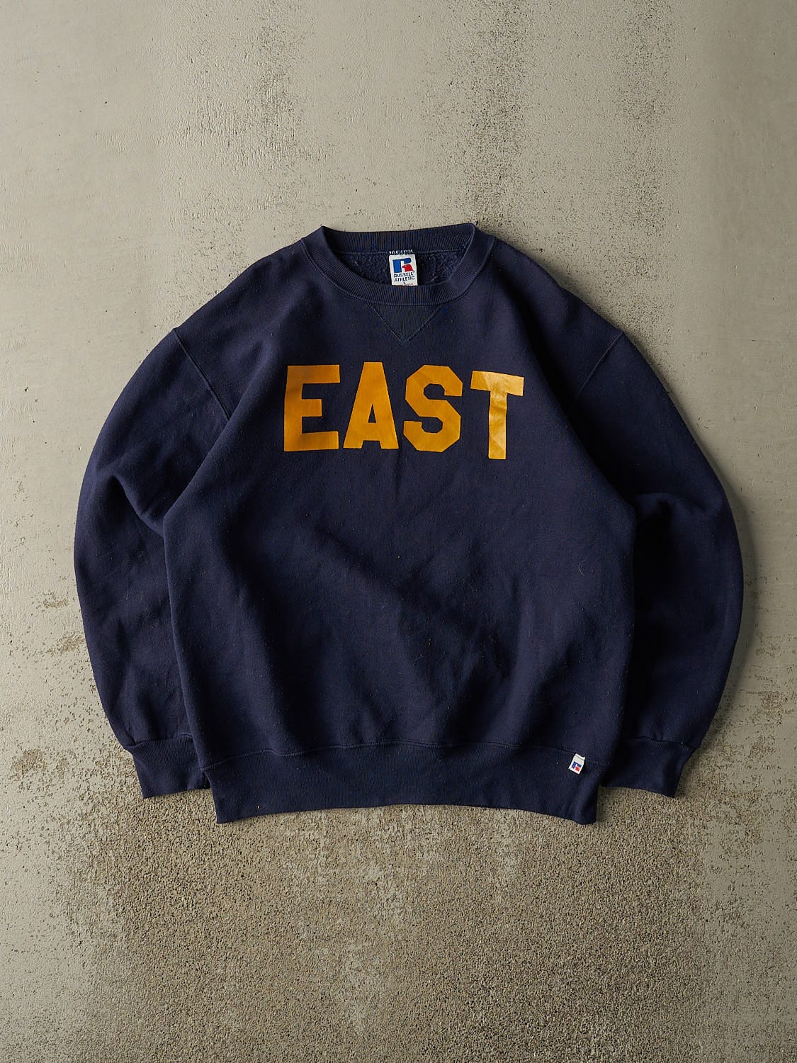 Vintage 90s Navy Blue Russell Athletic East Crewneck (M)